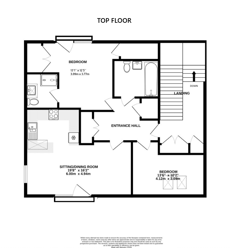 Flat 6, Bridgecroft House, 8, Brunswick Road, Camberley floorplan
