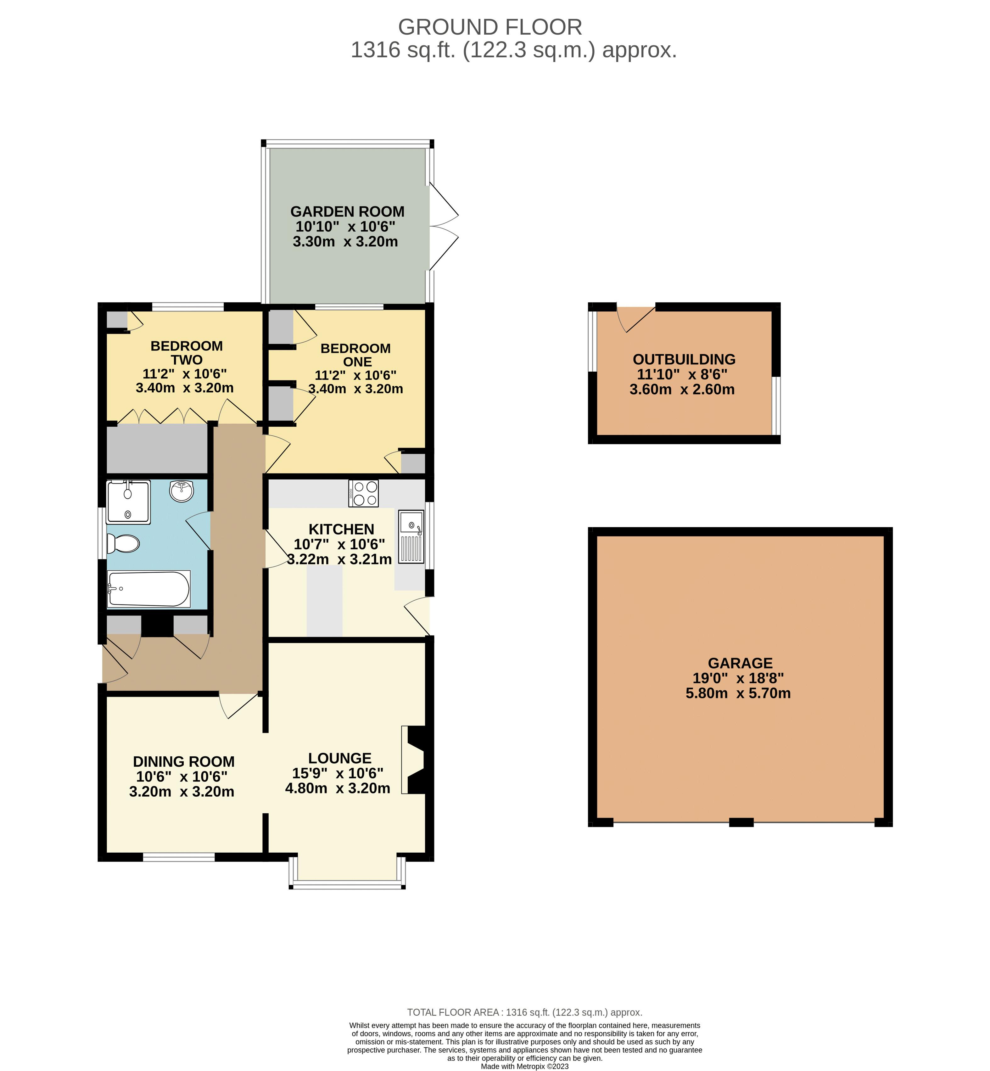 Kellington Lane, Eggborough, Goole DN14, 2 bedroom bungalow for sale
