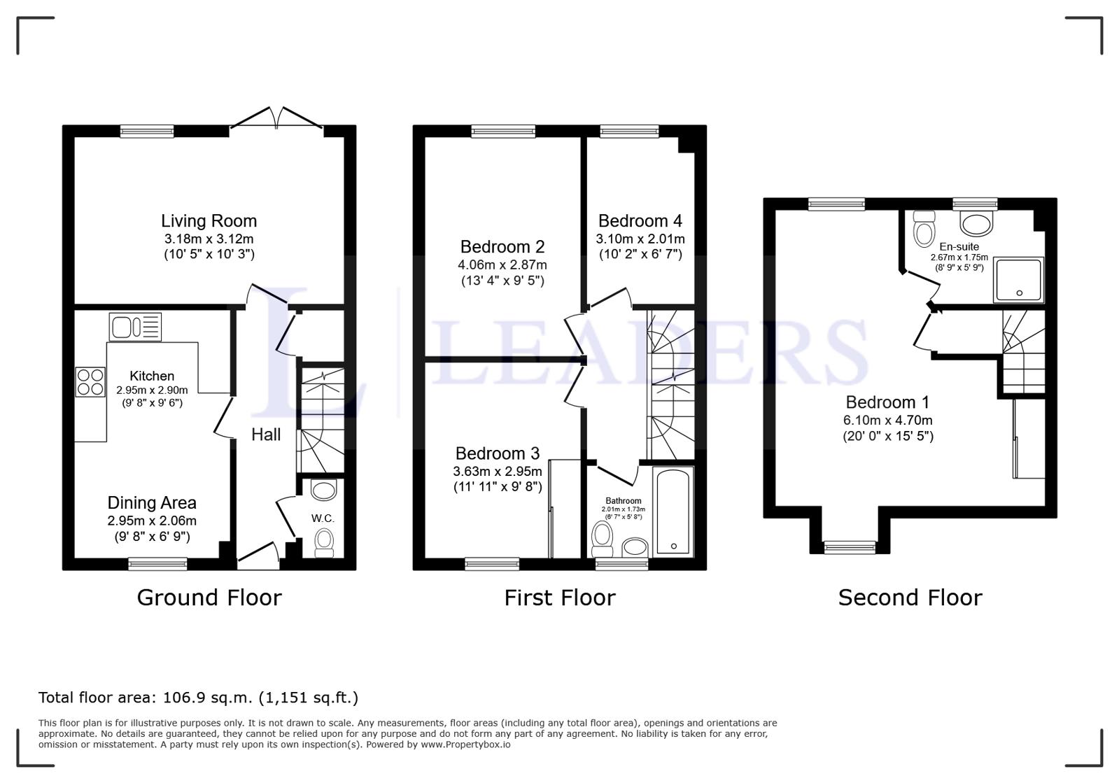 95, Thillans, Bedford floorplan