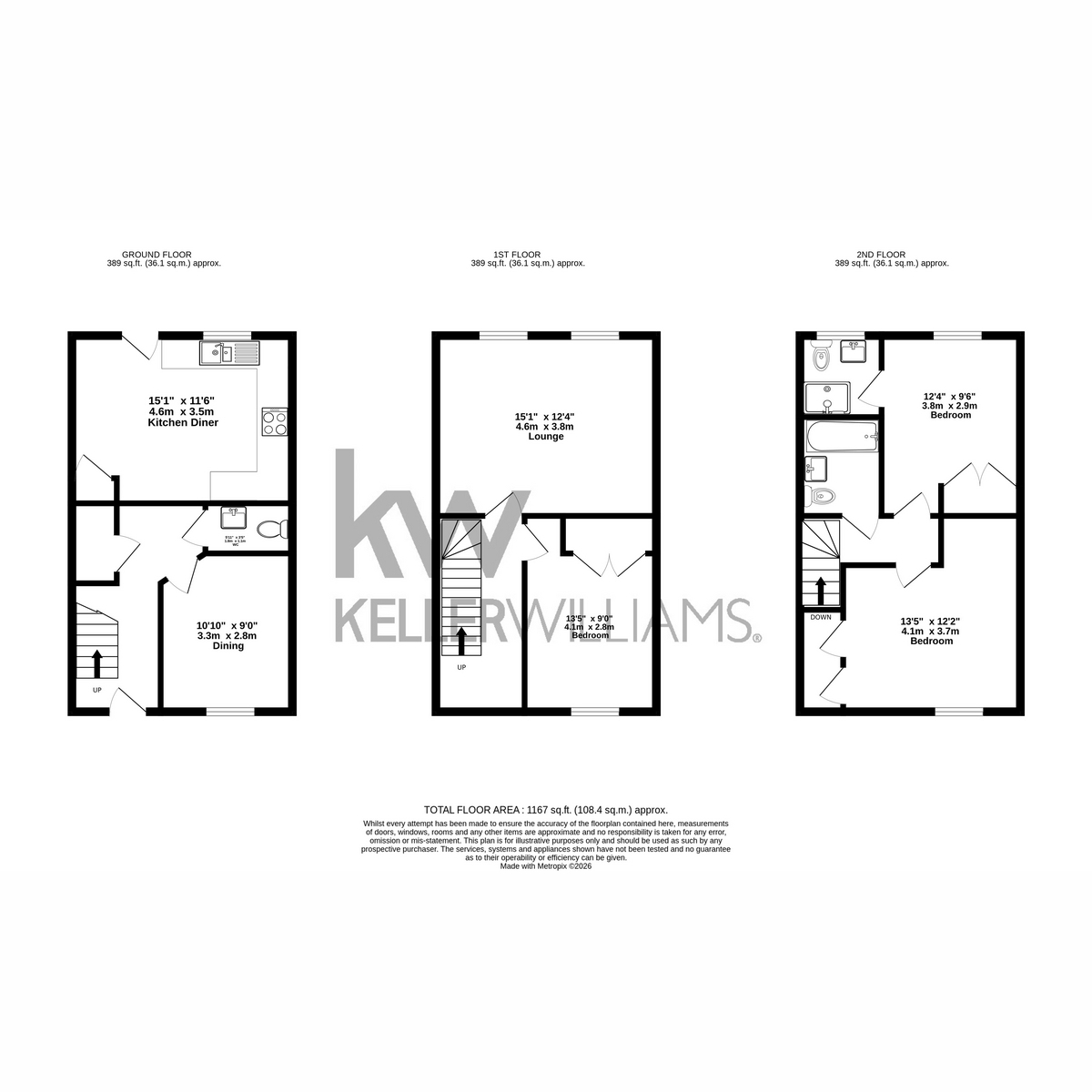 165, The Avenue, Harrogate floorplan
