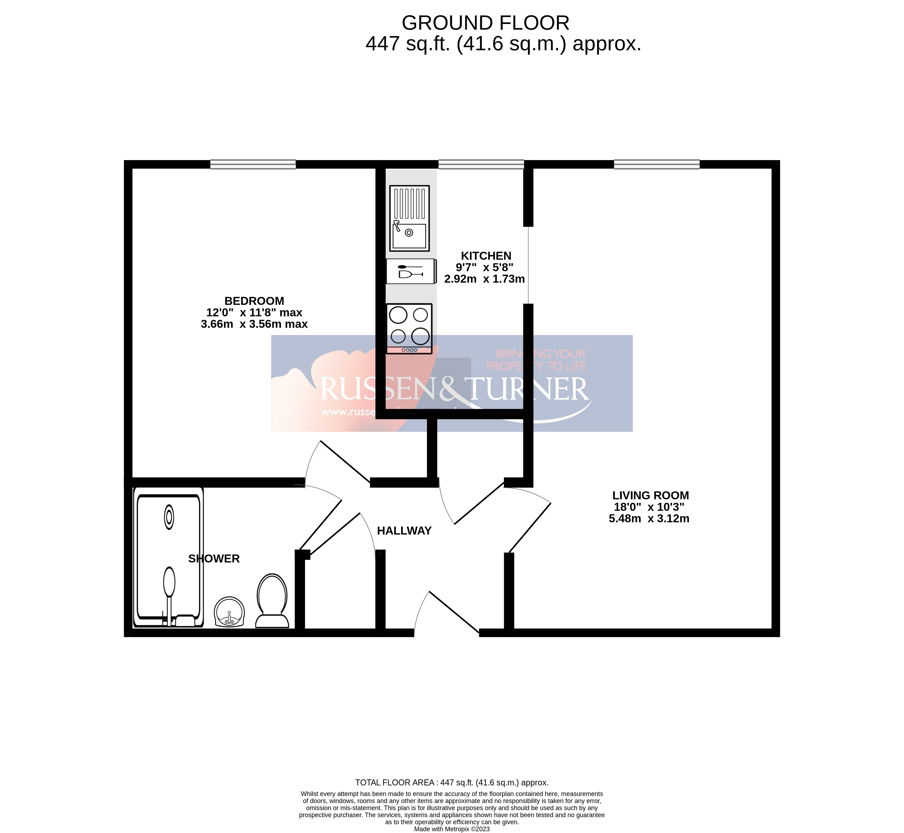 Norfolk Houses, County Court Road, King's Lynn PE30, 1 bedroom flat for