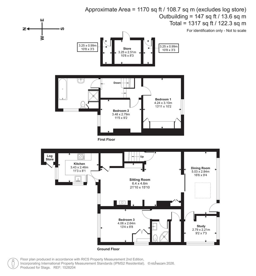 Carmelmead Cottage, Oldways End, Tiverton floorplan