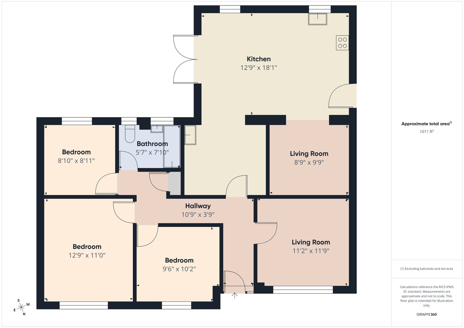 1, Glemsford Road, Stowmarket floorplan