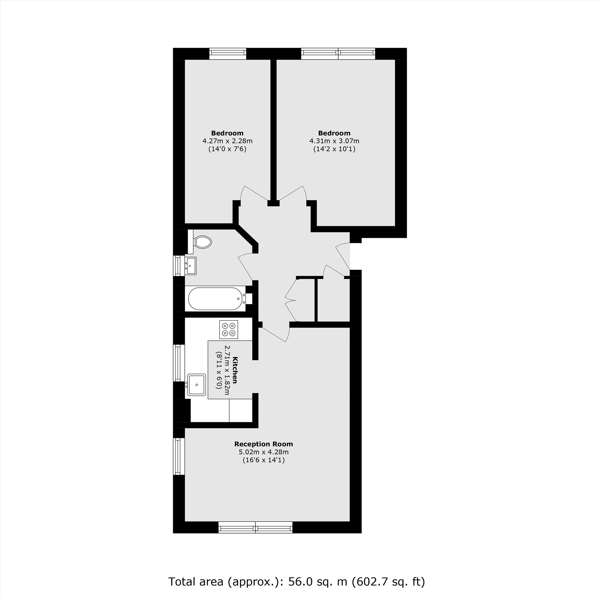 99, Shaftesbury Gardens, London floorplan
