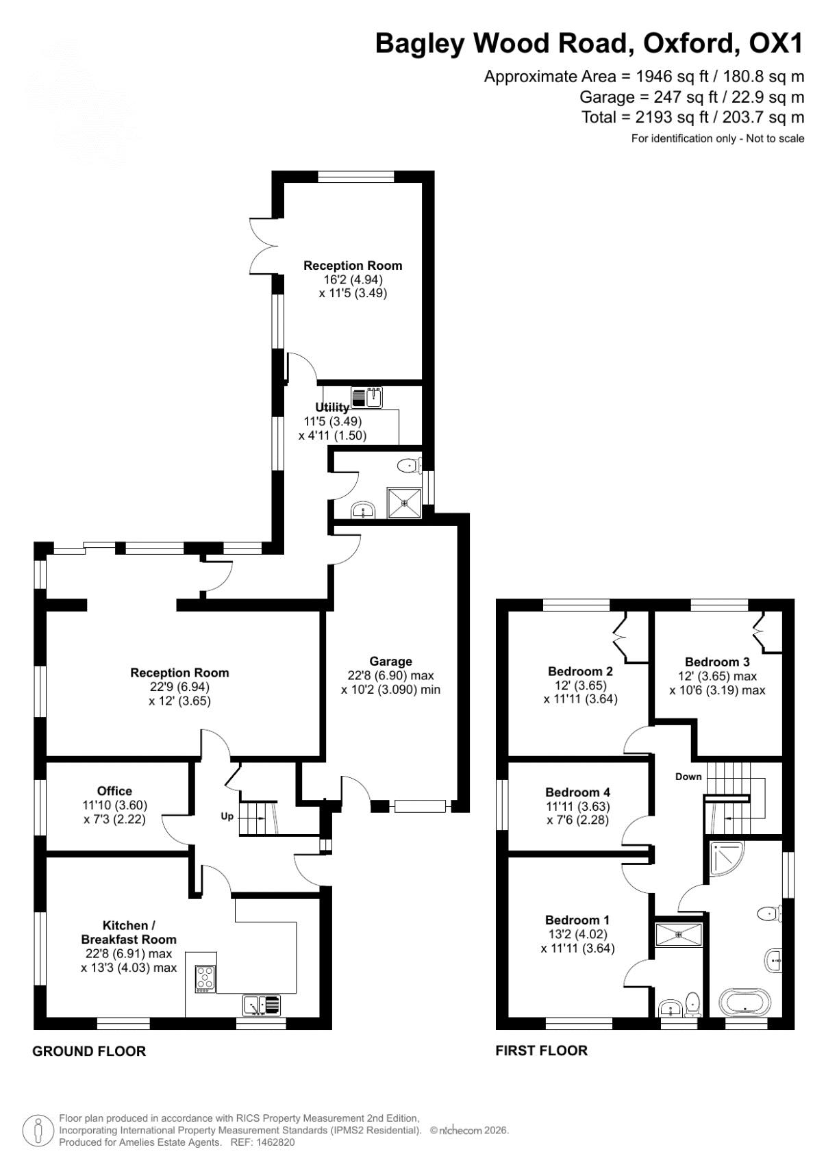 26a, Bagley Wood Road, Oxford floorplan