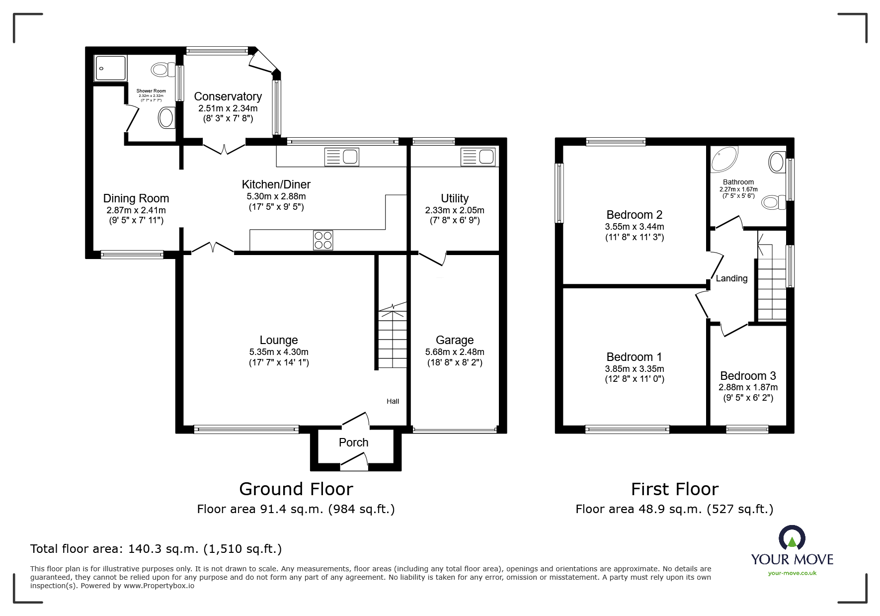 1, Bickerstaffe Close, Oldham floorplan