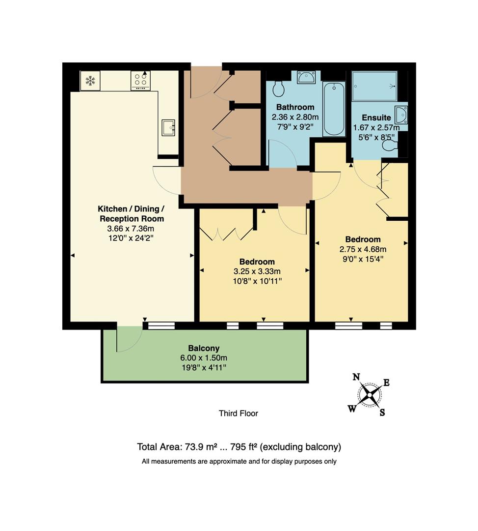 Flat 13, 21, New North Road, Islington floorplan