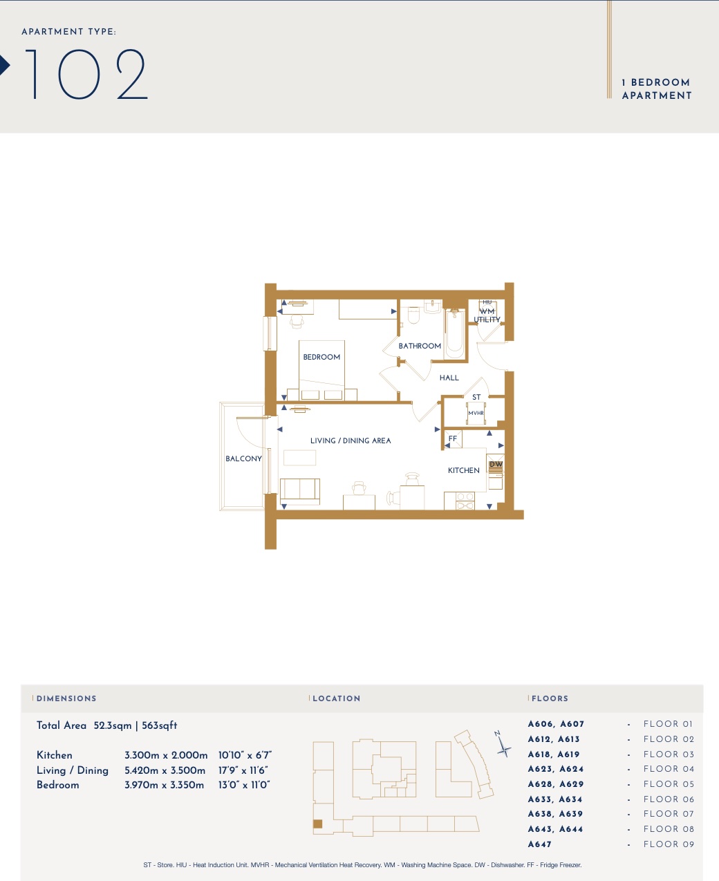 Flat 902, Cottesbrook Heights, Brumwell Avenue, Woolwich, London floorplan