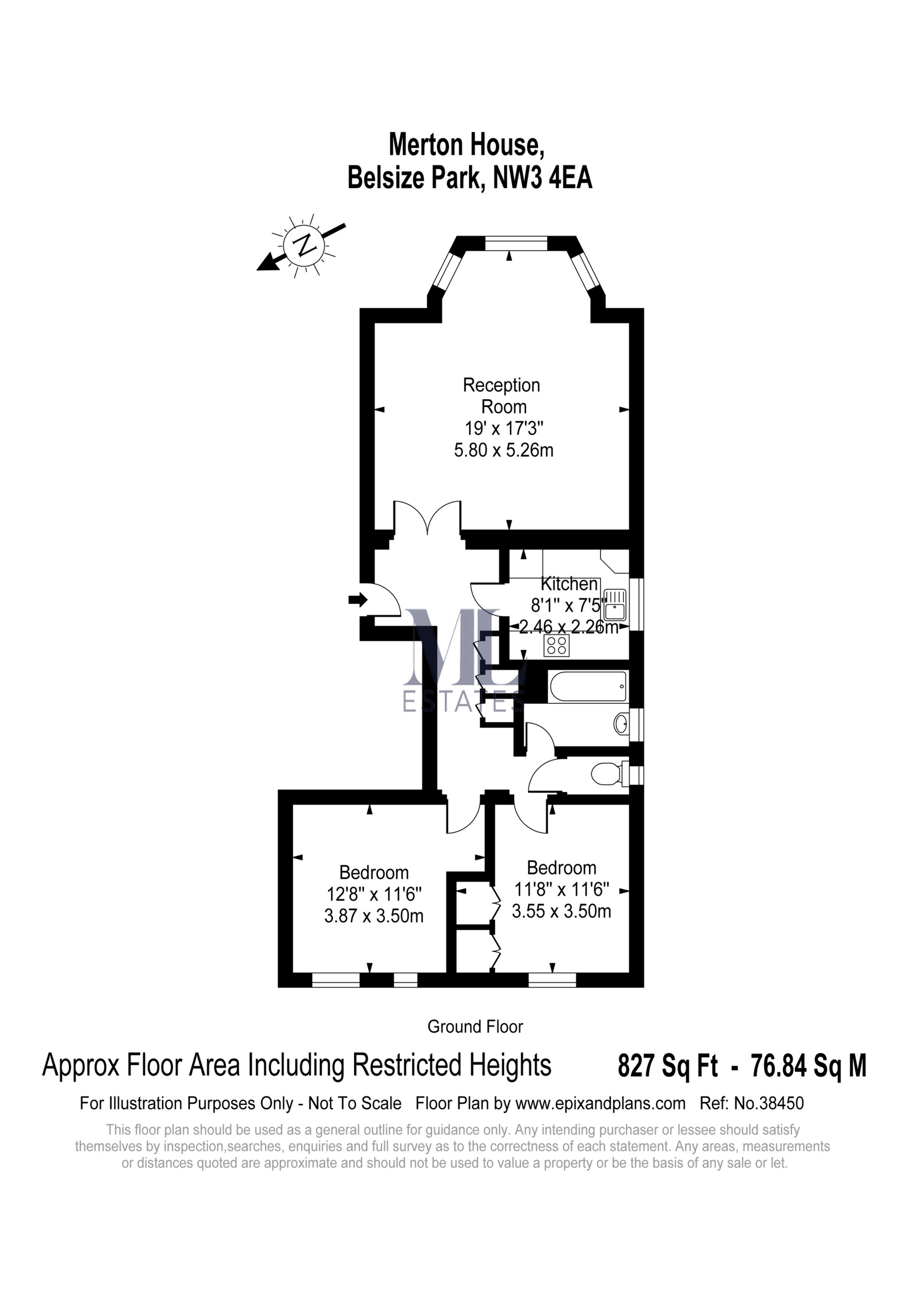 2 Bedrooms Flat for sale in Merton House, Belsize Park, Belsize Park NW3