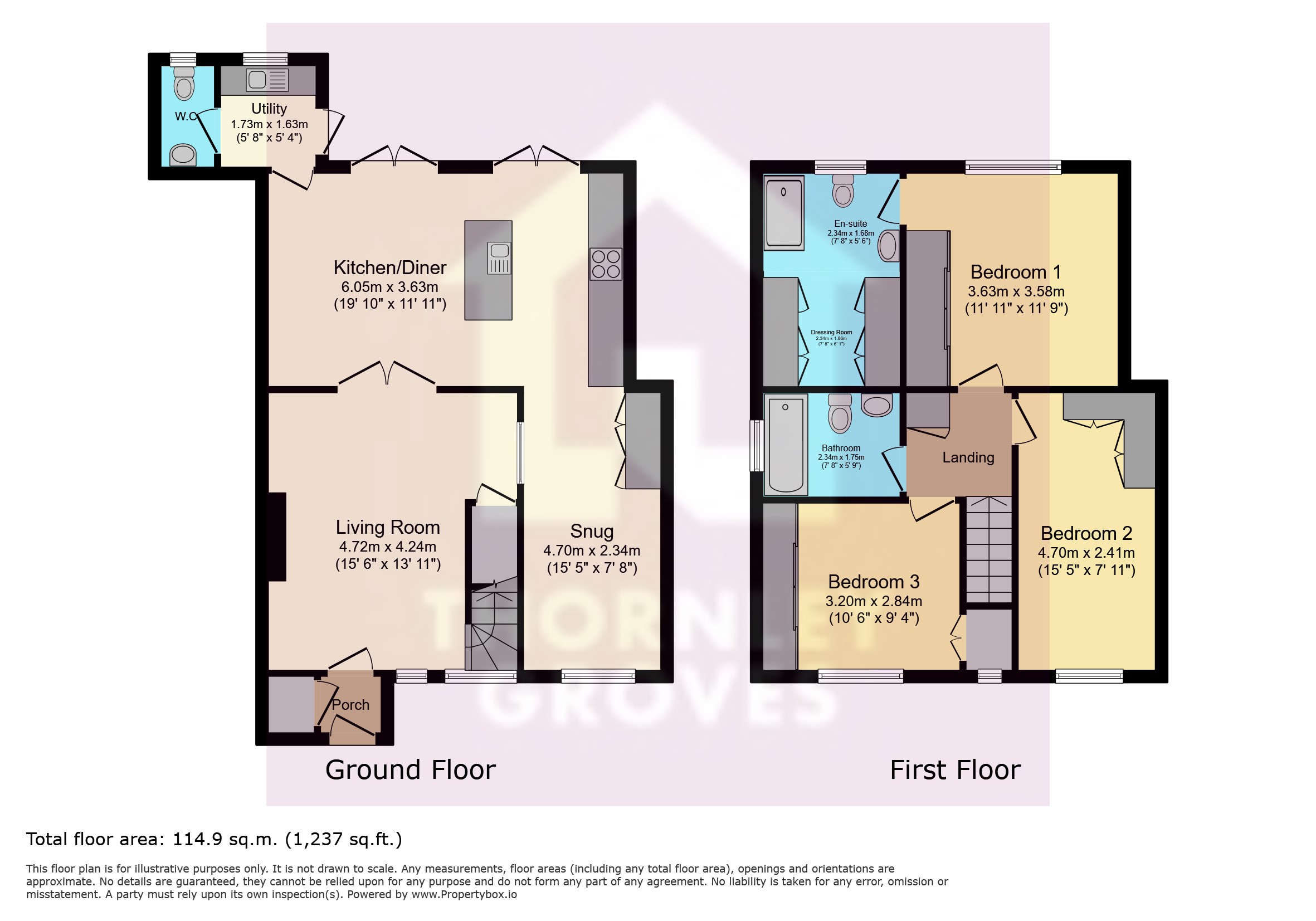 7, Holcombe Close, Greater Manchester floorplan