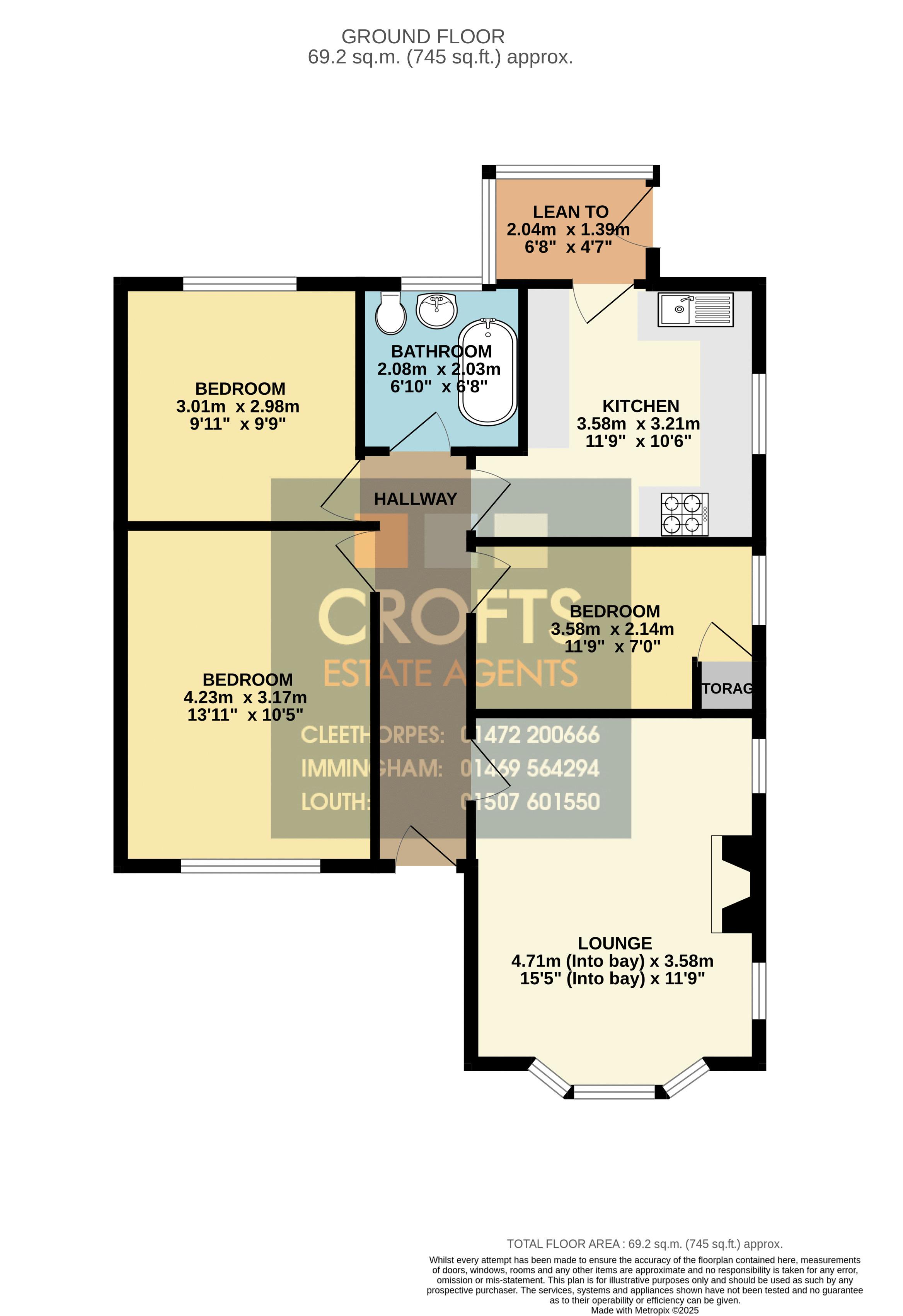 56, Greengate Lane, South Killinghome floorplan