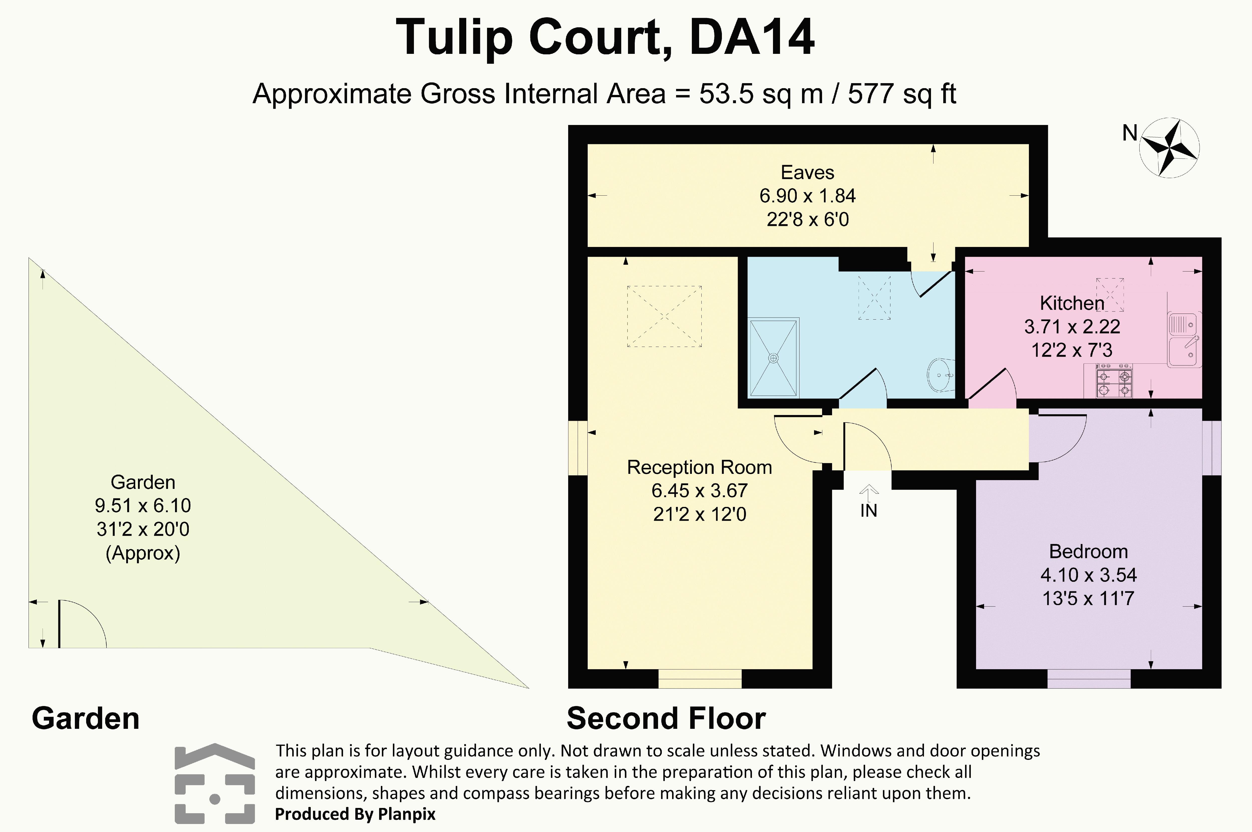 5 Tulip Court, 18 Lansdown Road, Sidcup floorplan