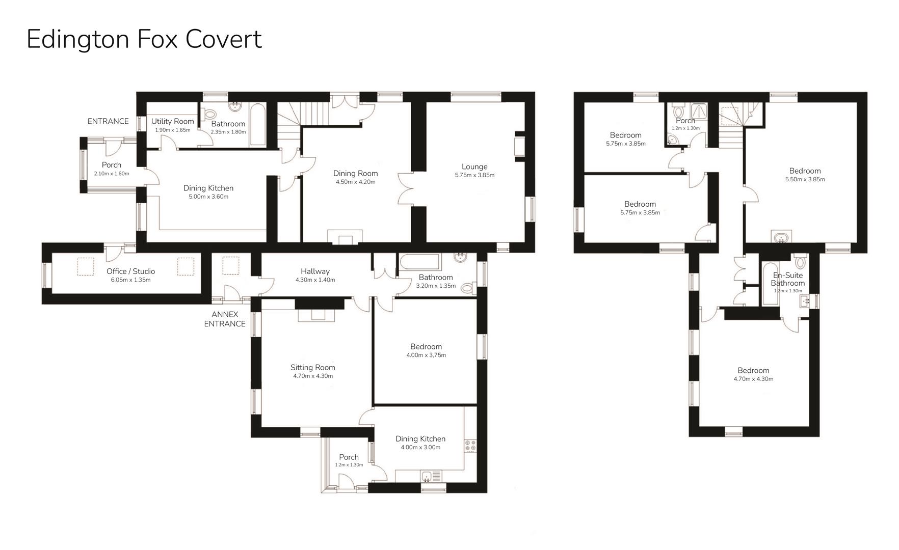 Edington Fox Covert, Duns floorplan