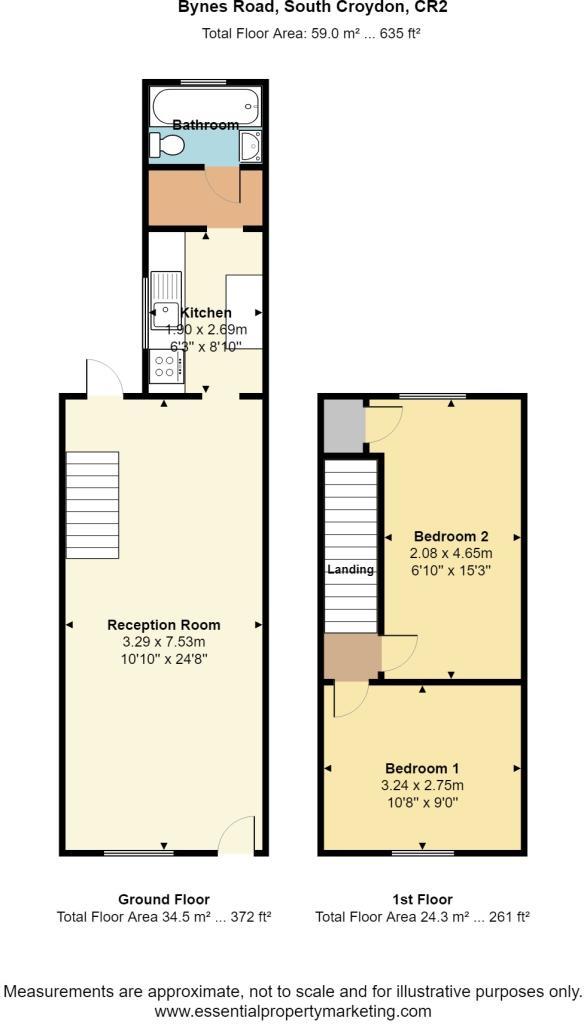 10, Bynes Road, South Croydon floorplan