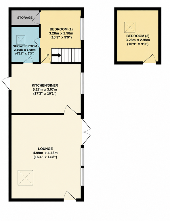 Gardeners Cottage, Milford Powys, Newton floorplan