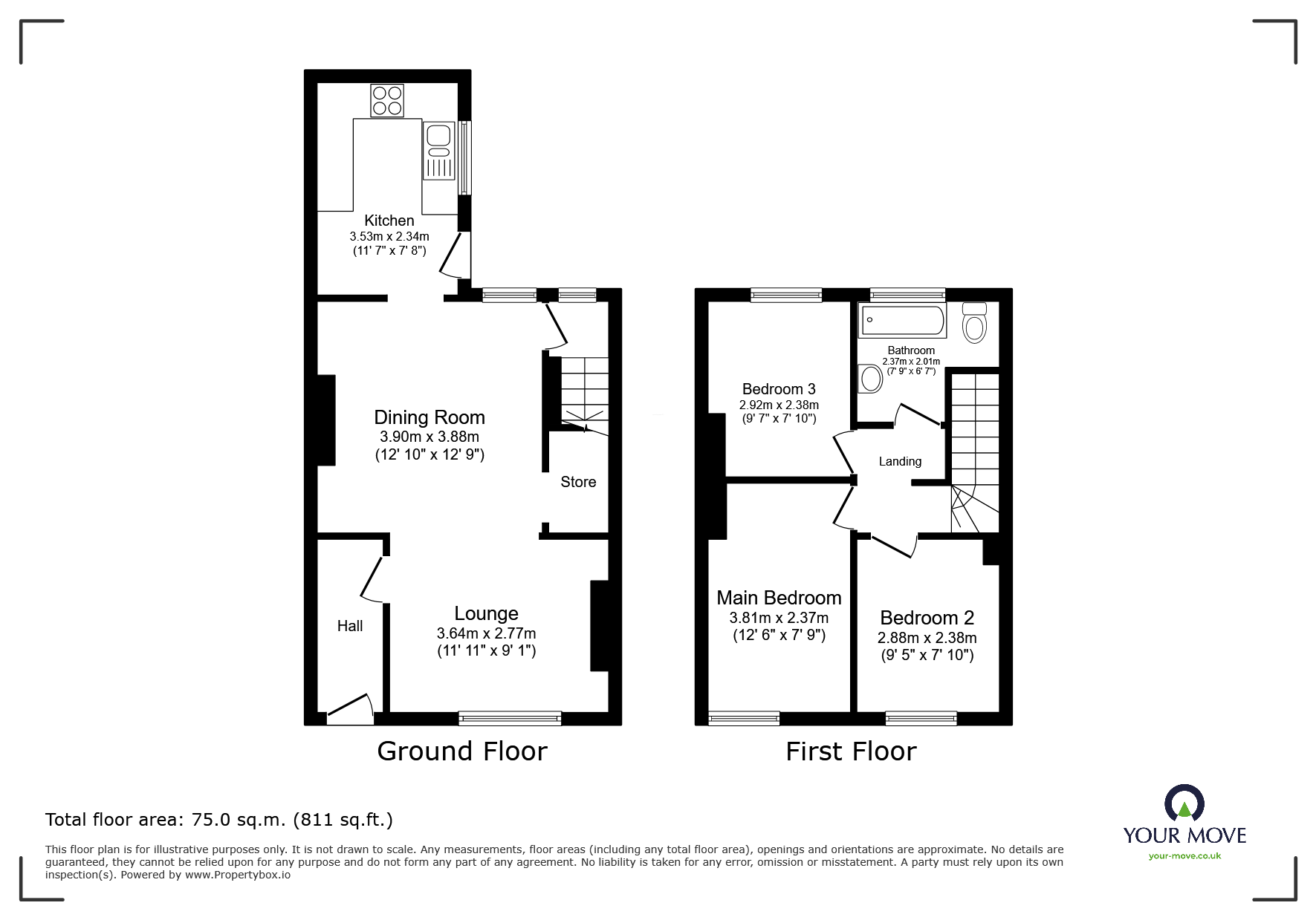 34, Wellington Road, Doncaster floorplan