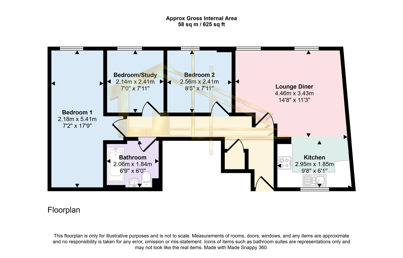 Raleigh House, Alfred Road, Hastings floorplan