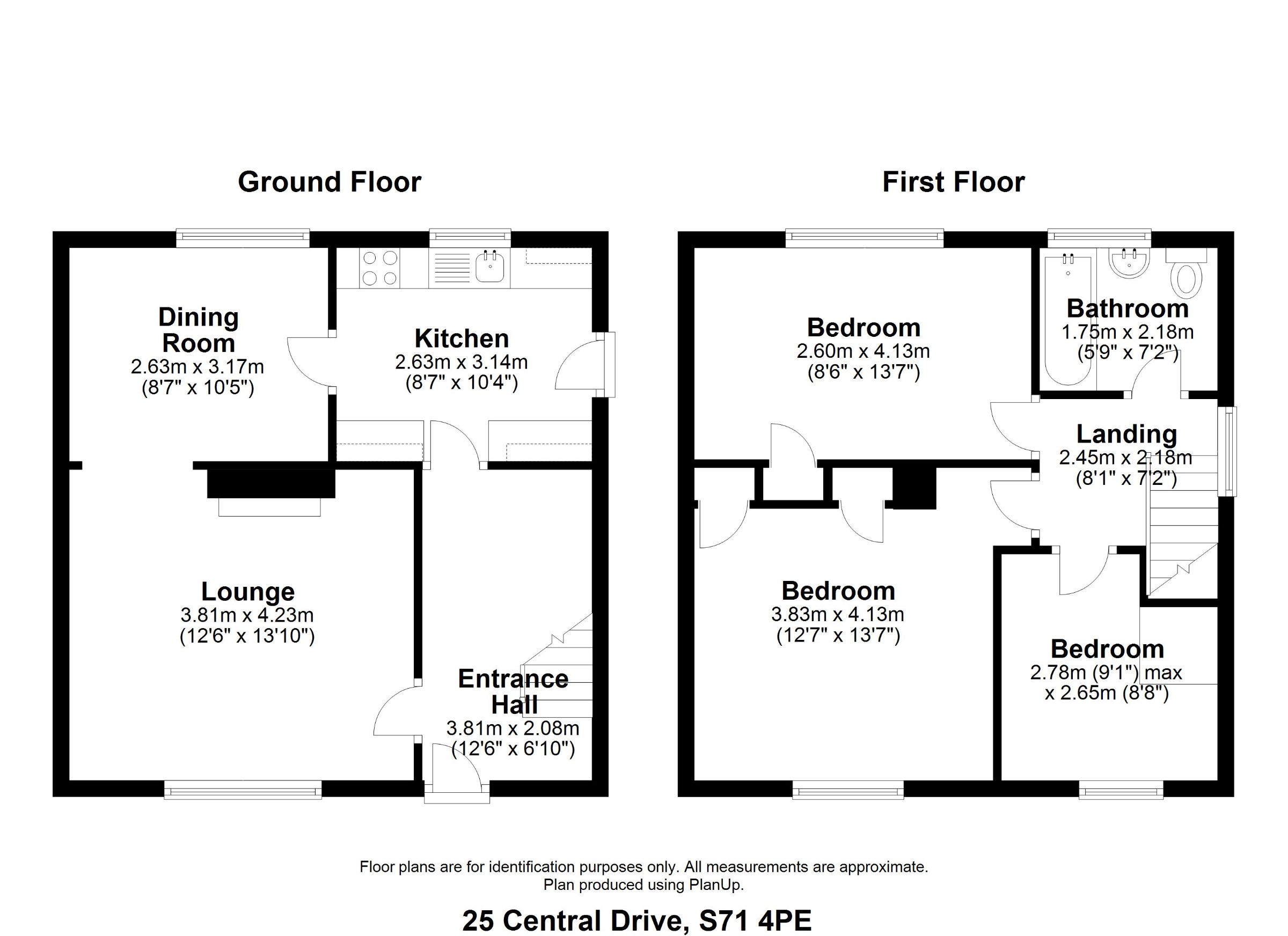 25 Central Drive, Barnsley floorplan