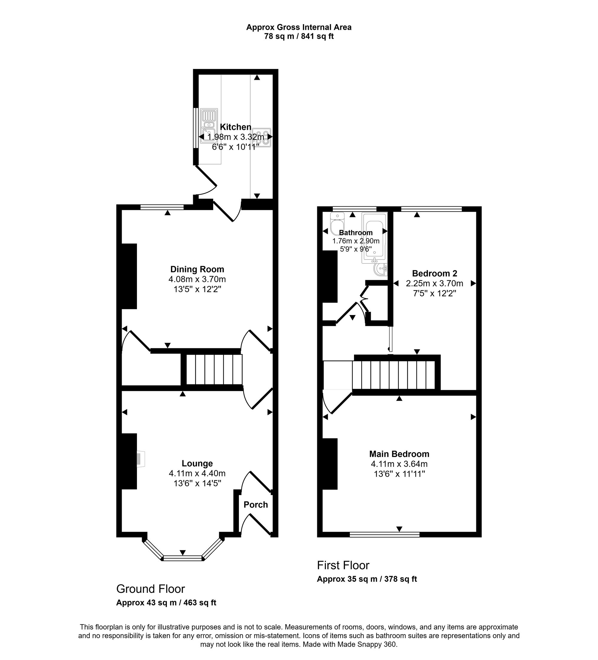 654 Ormskirk Road, Wigan floorplan