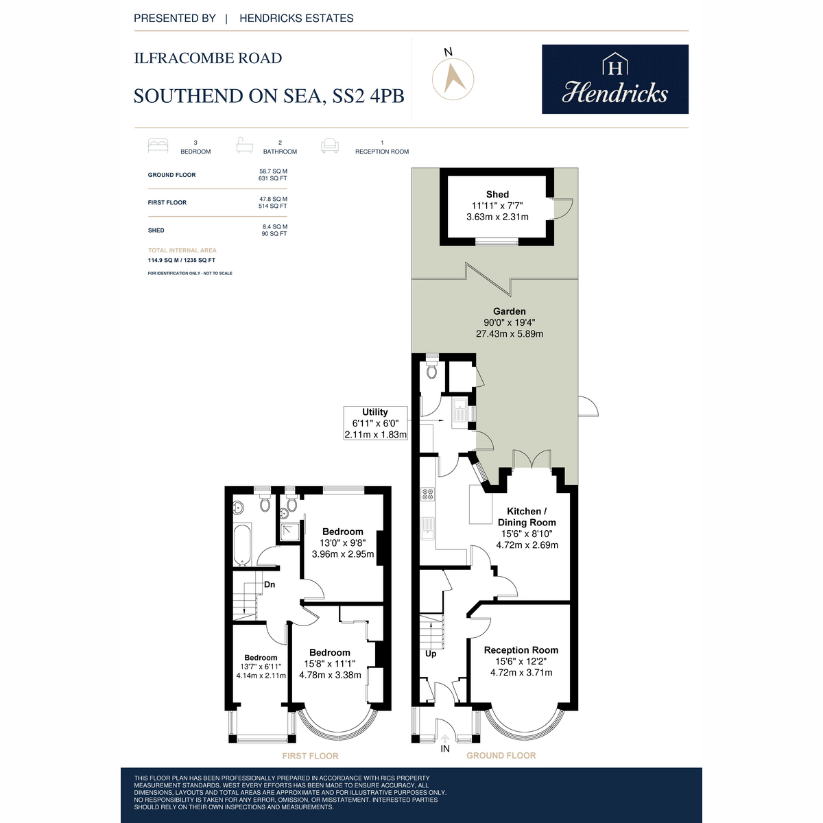 56, Ilfracombe Road, Southend-on-sea floorplan