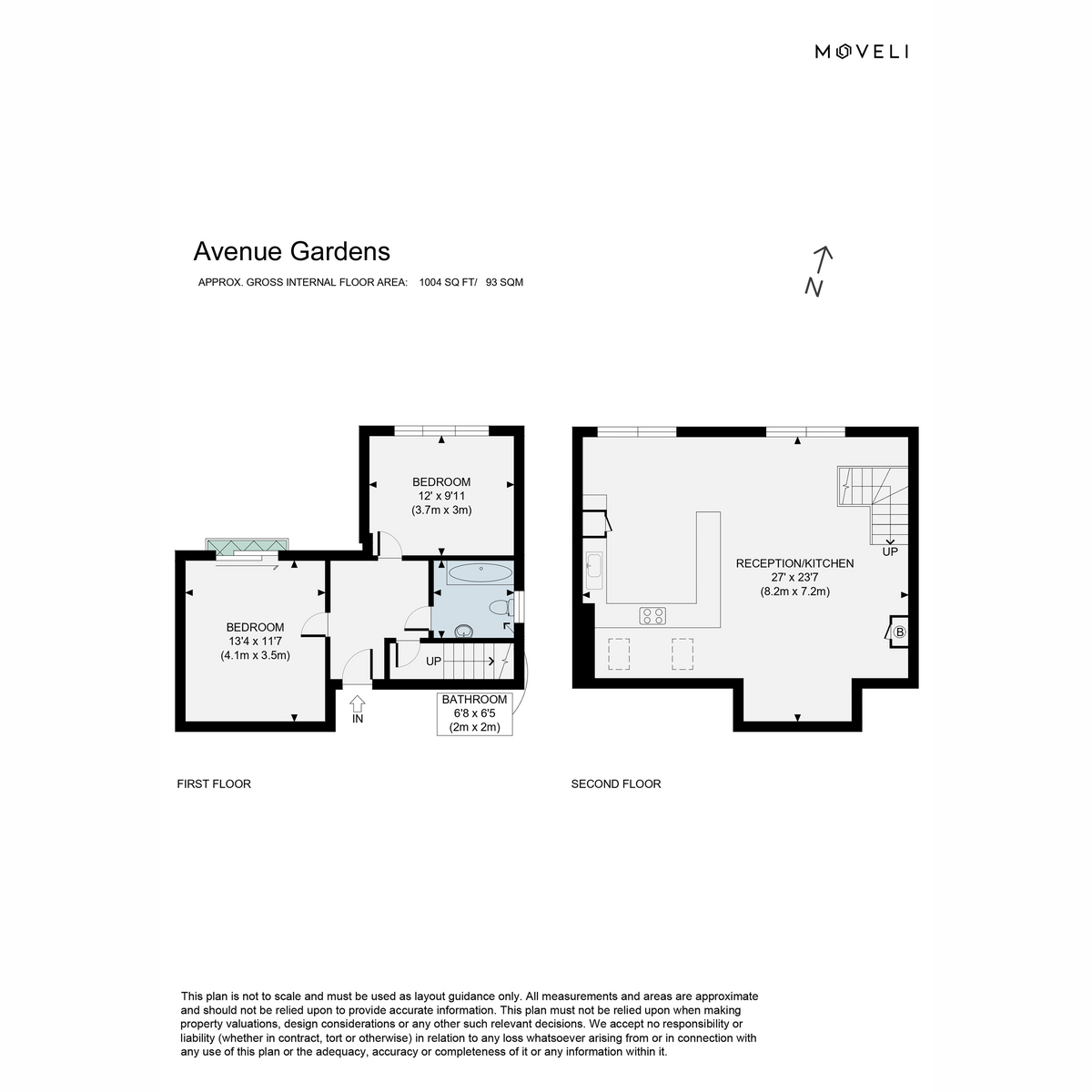 46, Avenue Gardens, London floorplan