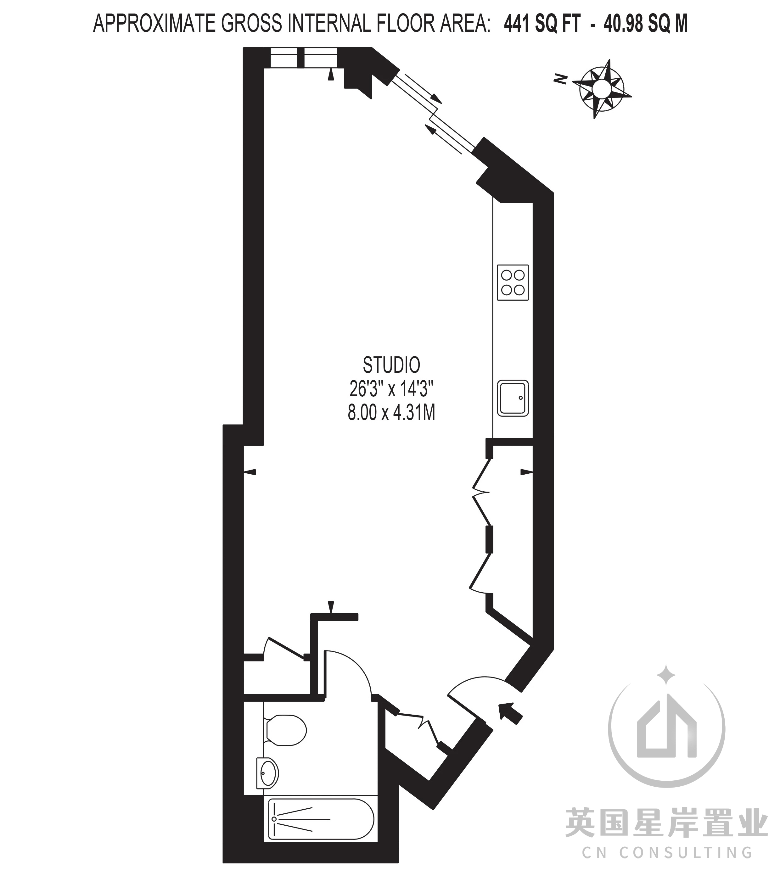 Daneland Walk, London floorplan
