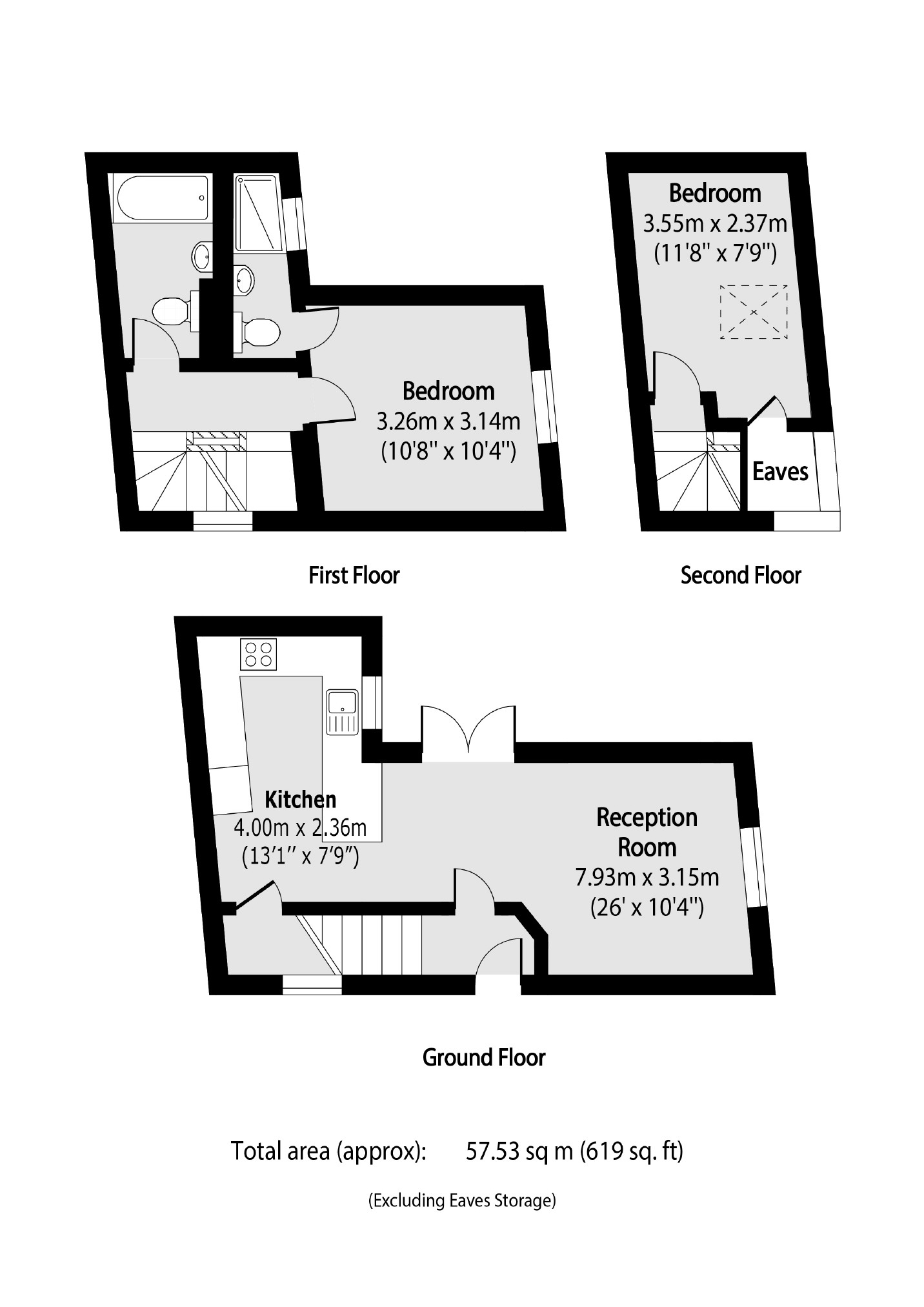 59A, Wellesley Road, London floorplan