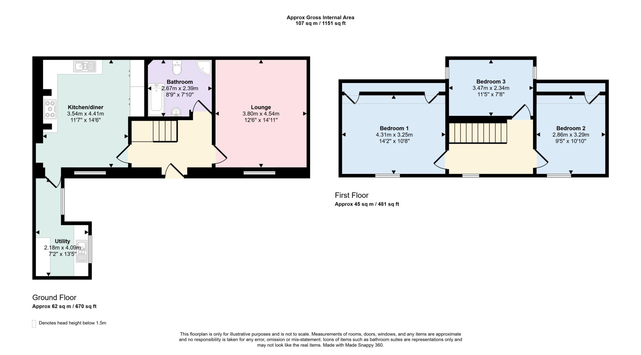 55, Society Street, Nairn floorplan