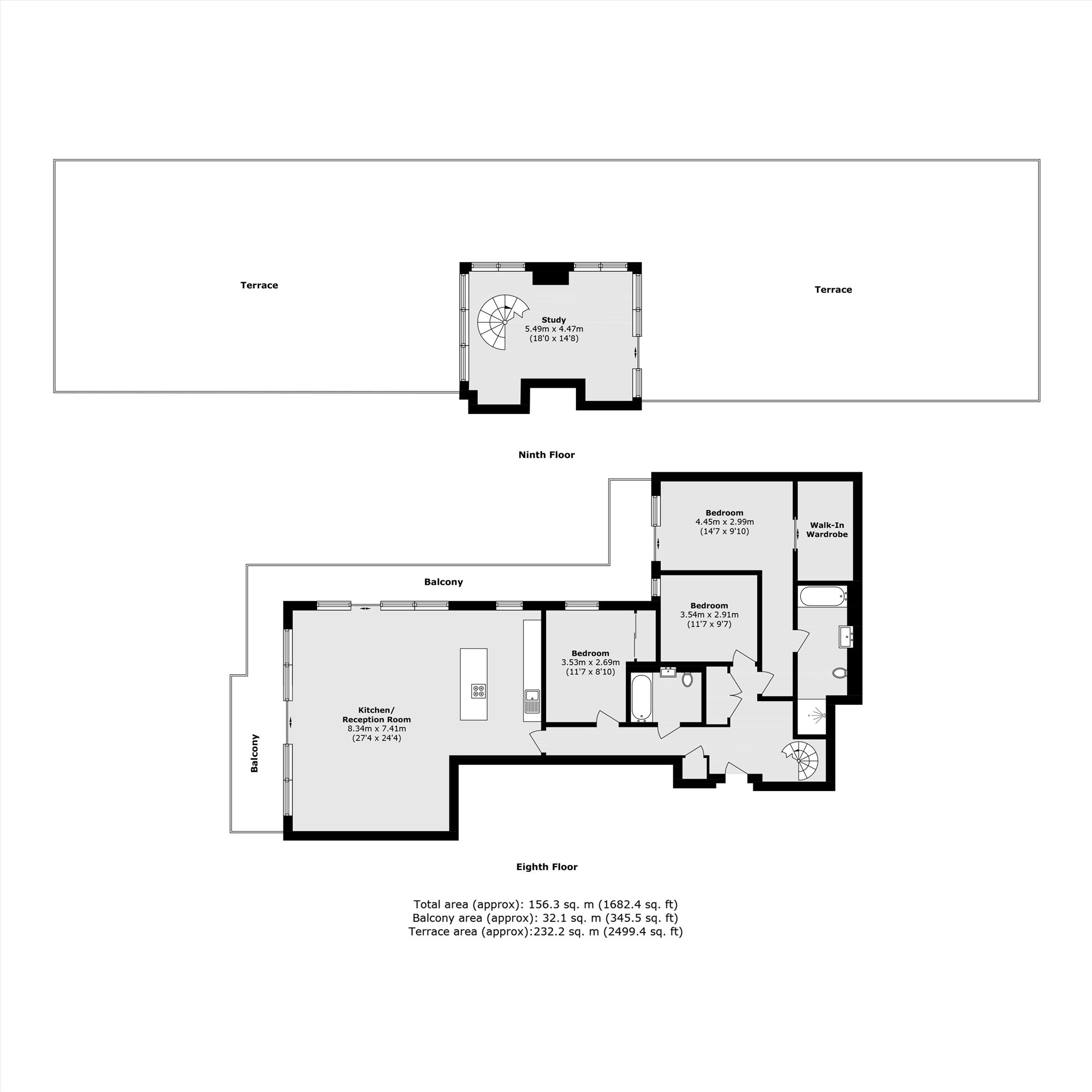 145 Belgravia House, Dickens Yard, Longfield Avenue, London floorplan