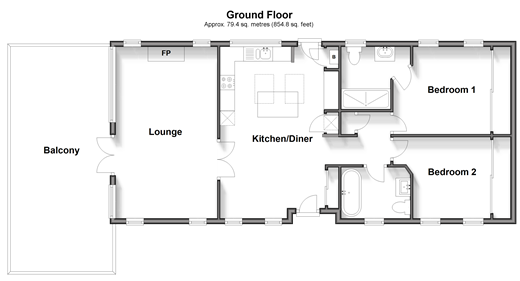 Peninsula Crescent Hoo, Rochester floorplan