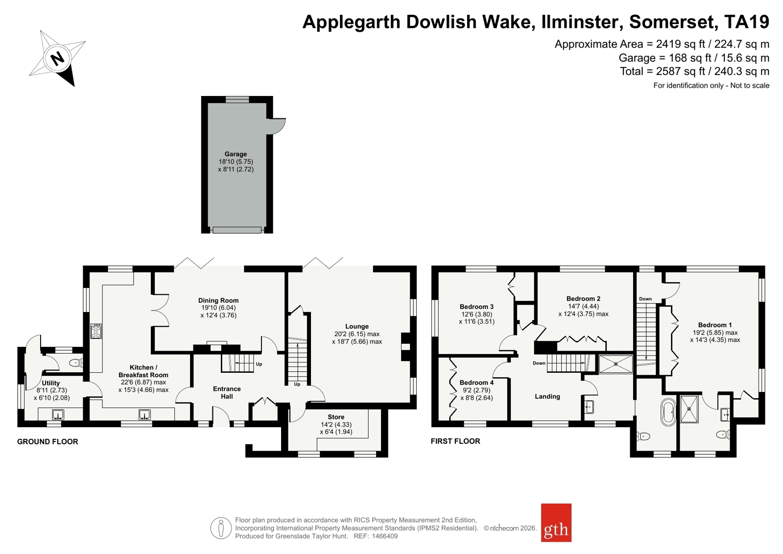 Applegarth,, Dowlish Wake, Somerset floorplan