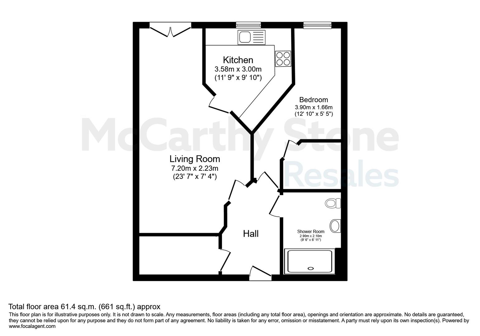 24 Greenwood Grove West, Stewarton Road, Glasgow floorplan