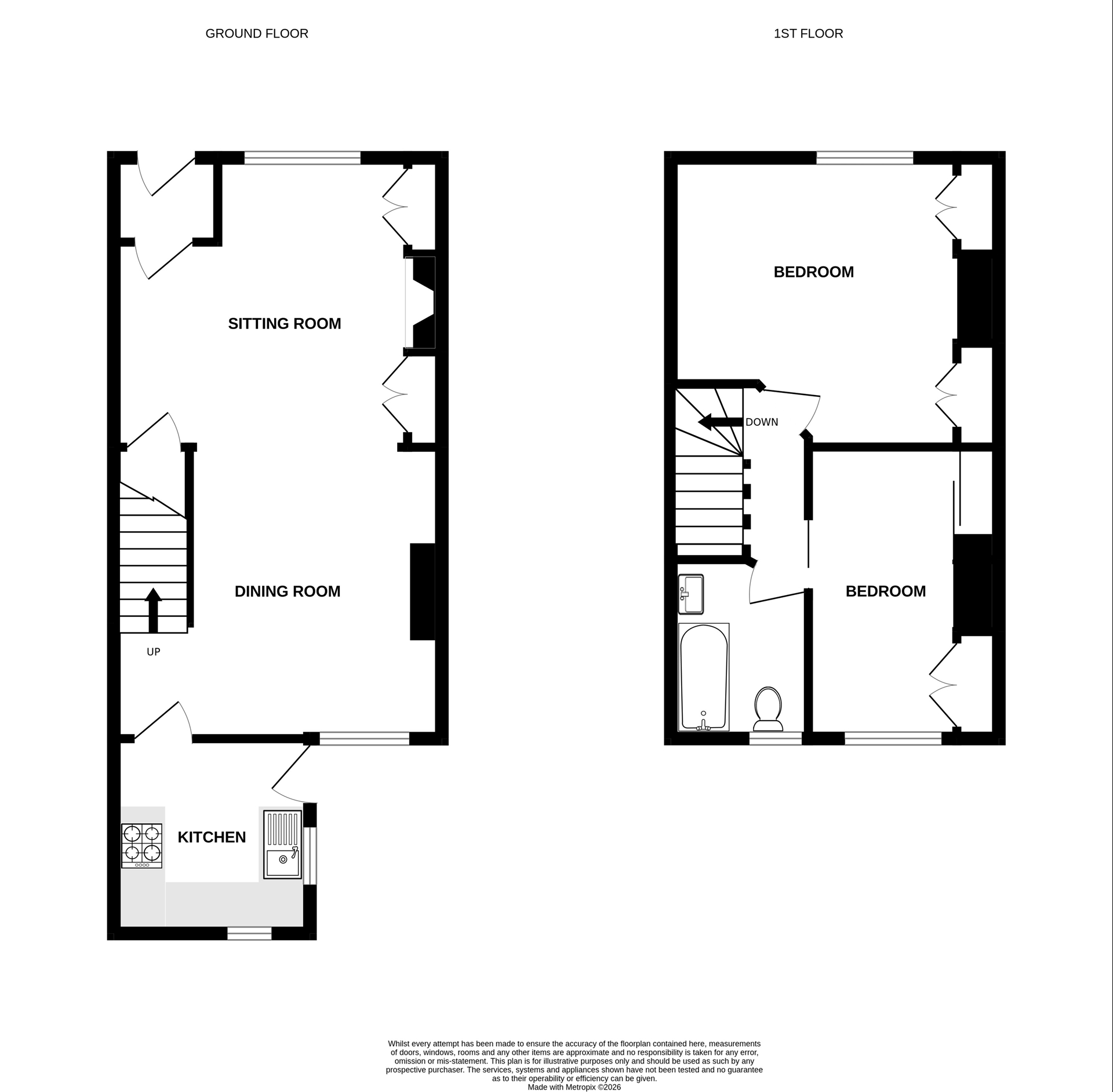 46, North Barrack Road, Deal floorplan