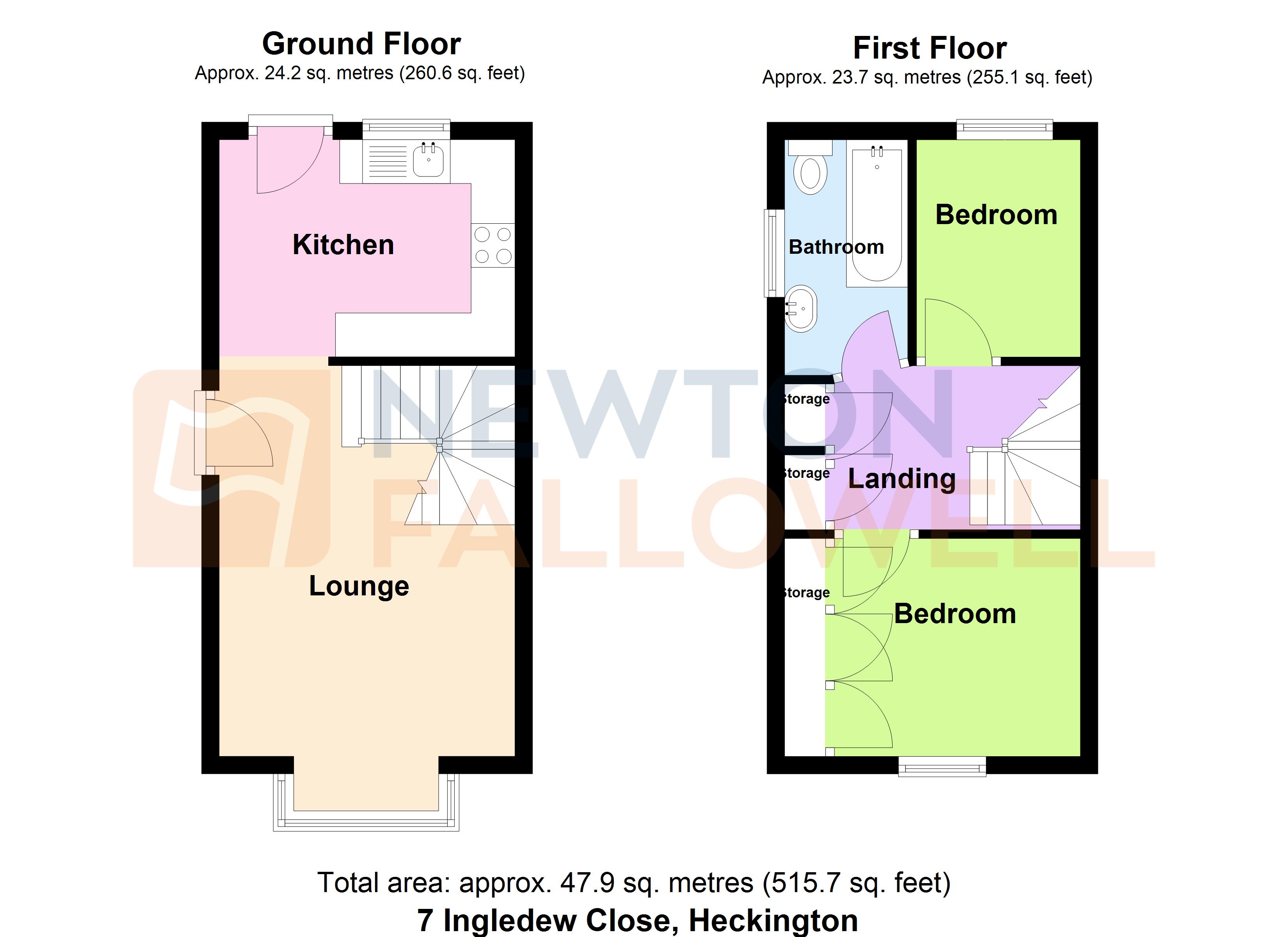 7, Ingledew Close, Sleaford floorplan