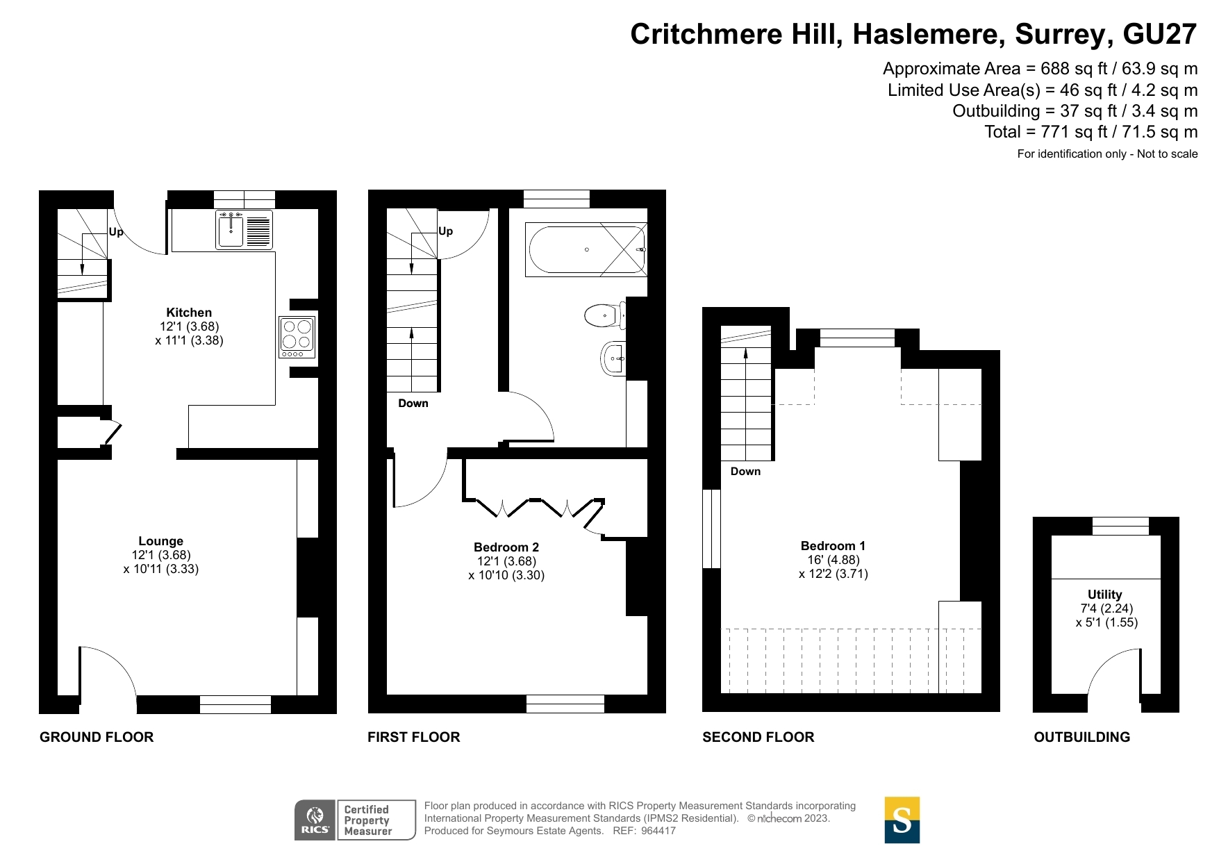 Haslemere, Surrey GU27, 2 bedroom end terrace house for sale 64387041