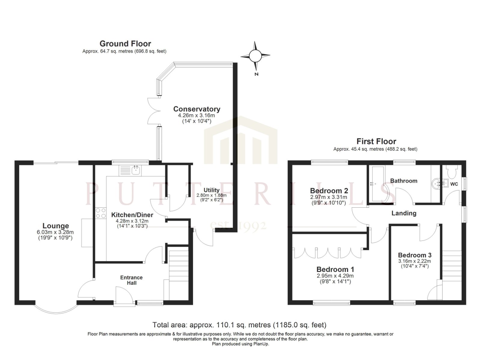 90, Walkern Road, Hertfordshire floorplan