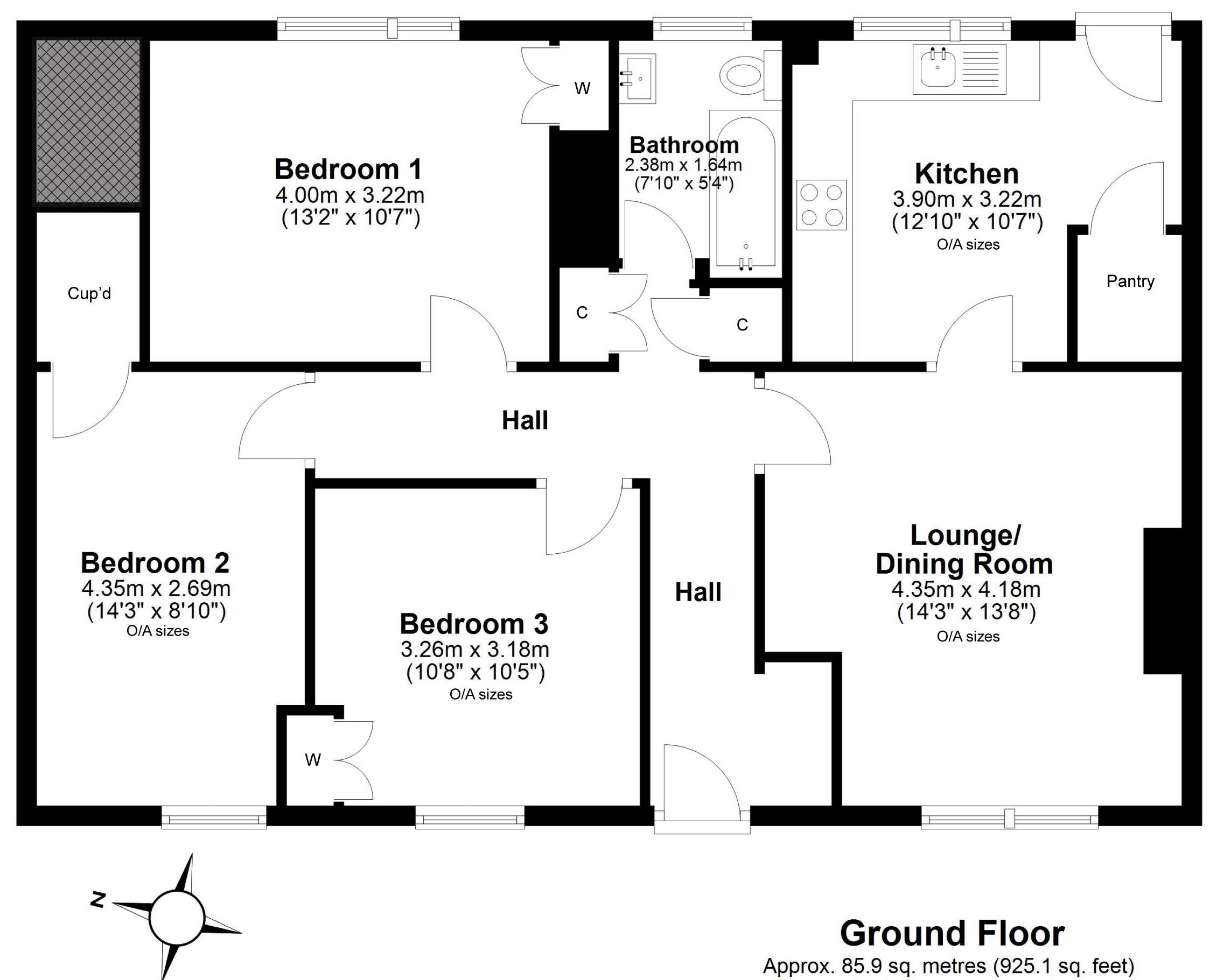 6, Park Avenue, Loanhead floorplan