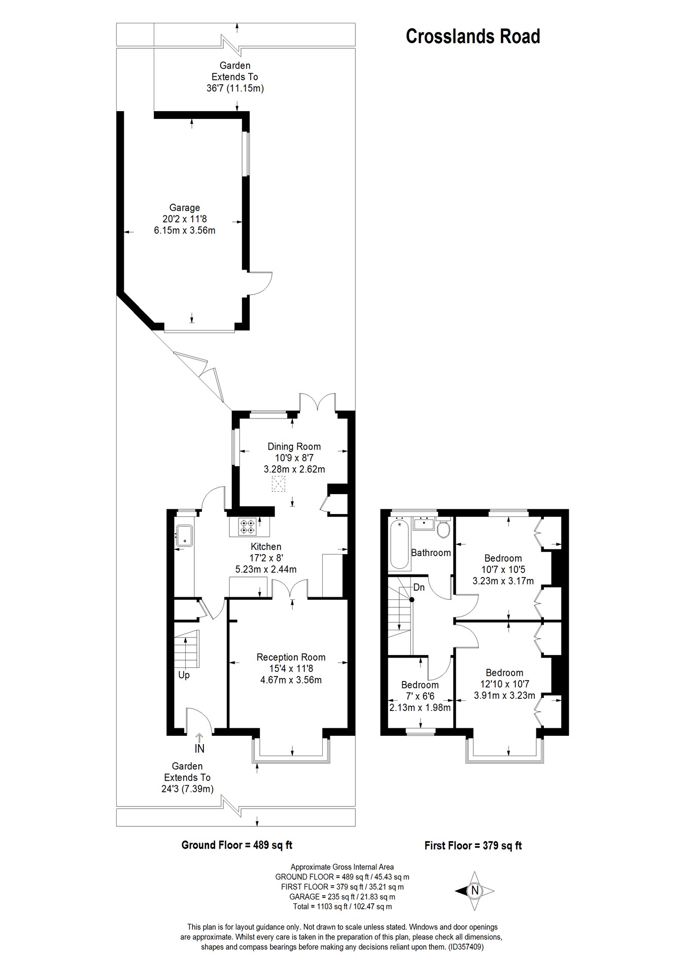 Crosslands Road, Ewell KT19, 3 bedroom semidetached house for sale