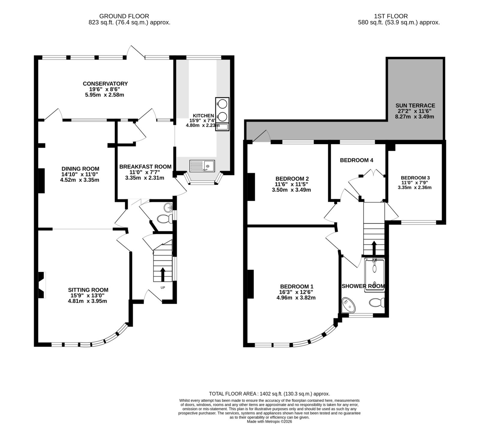 10, Fairview Drive, Orpington floorplan