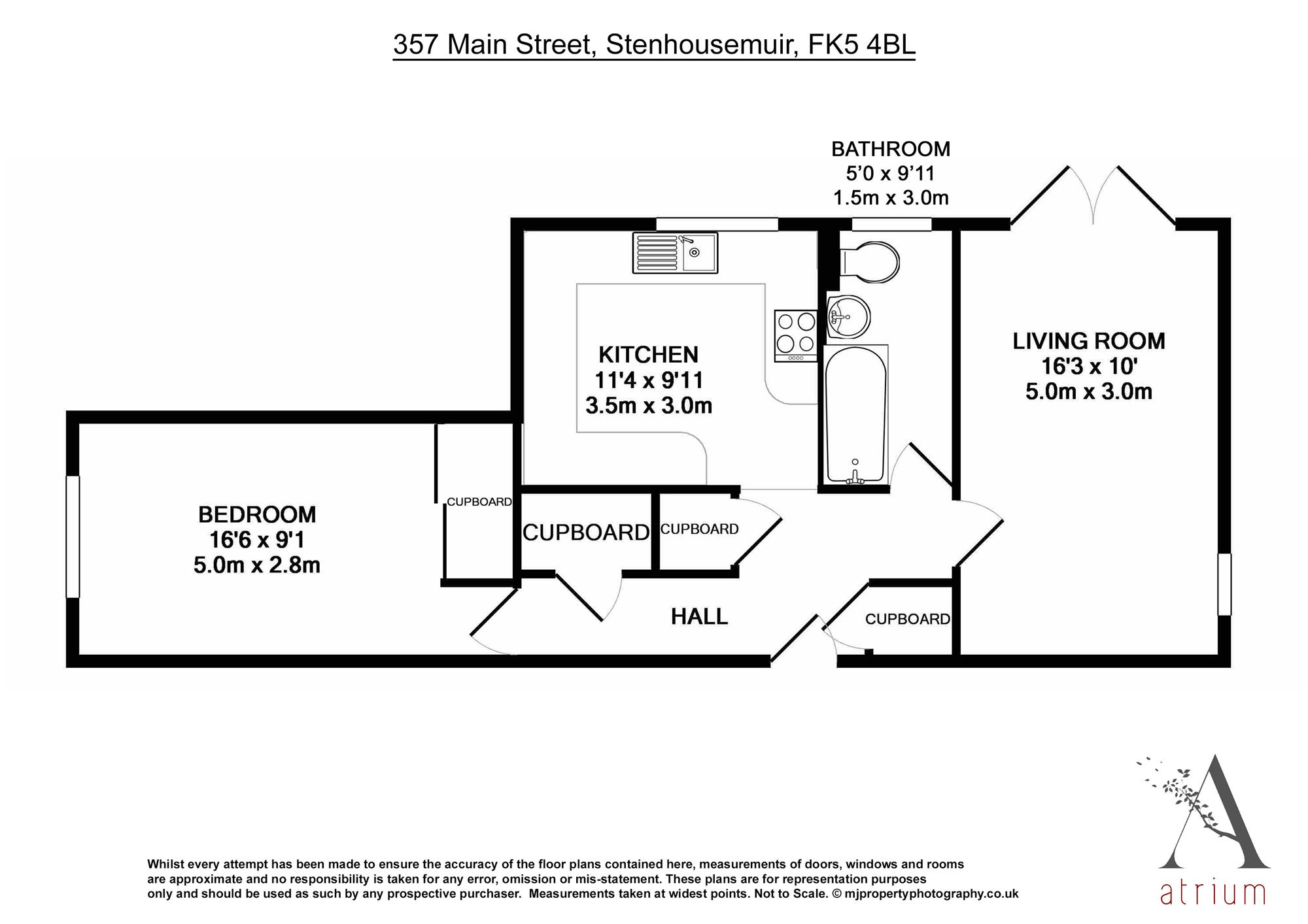1 Bedrooms Flat for sale in Main Street, Stenhousemuir, Larbert FK5