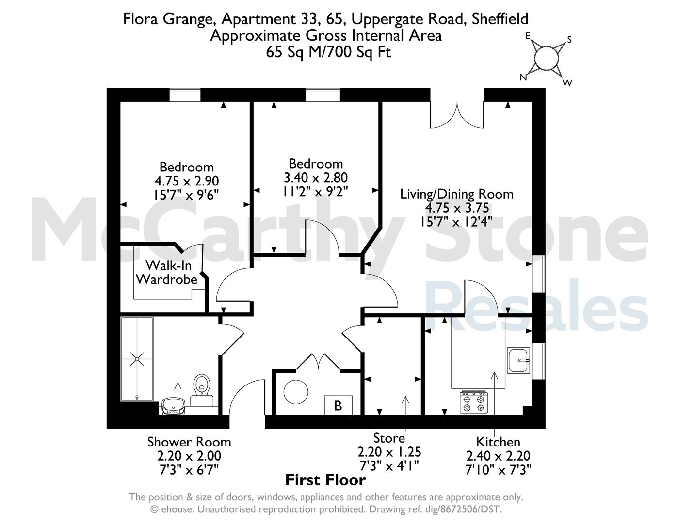 33 Flora Grange, Uppergate Road, Sheffield floorplan