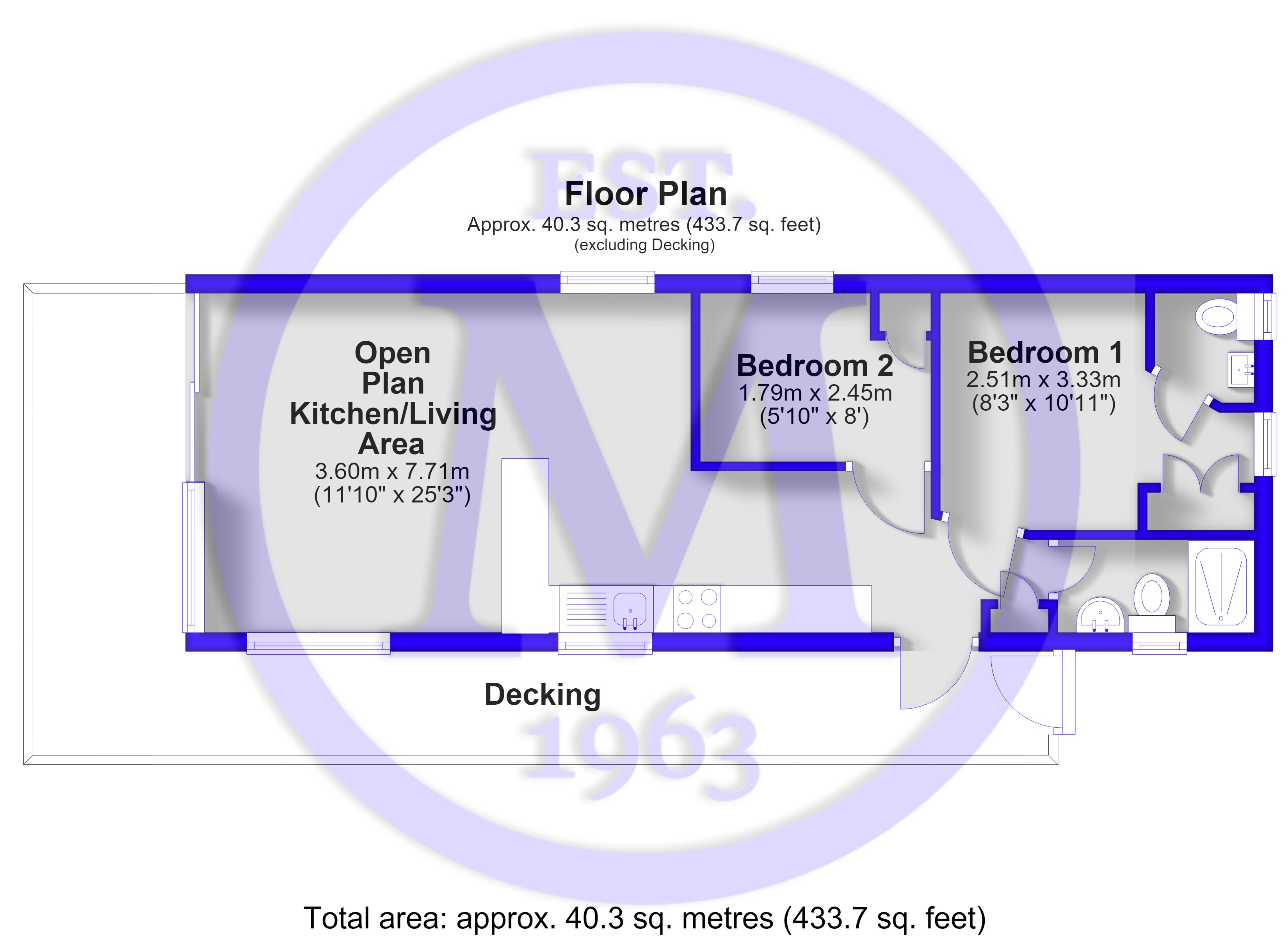 14, The Crescent, Barton On Sea floorplan