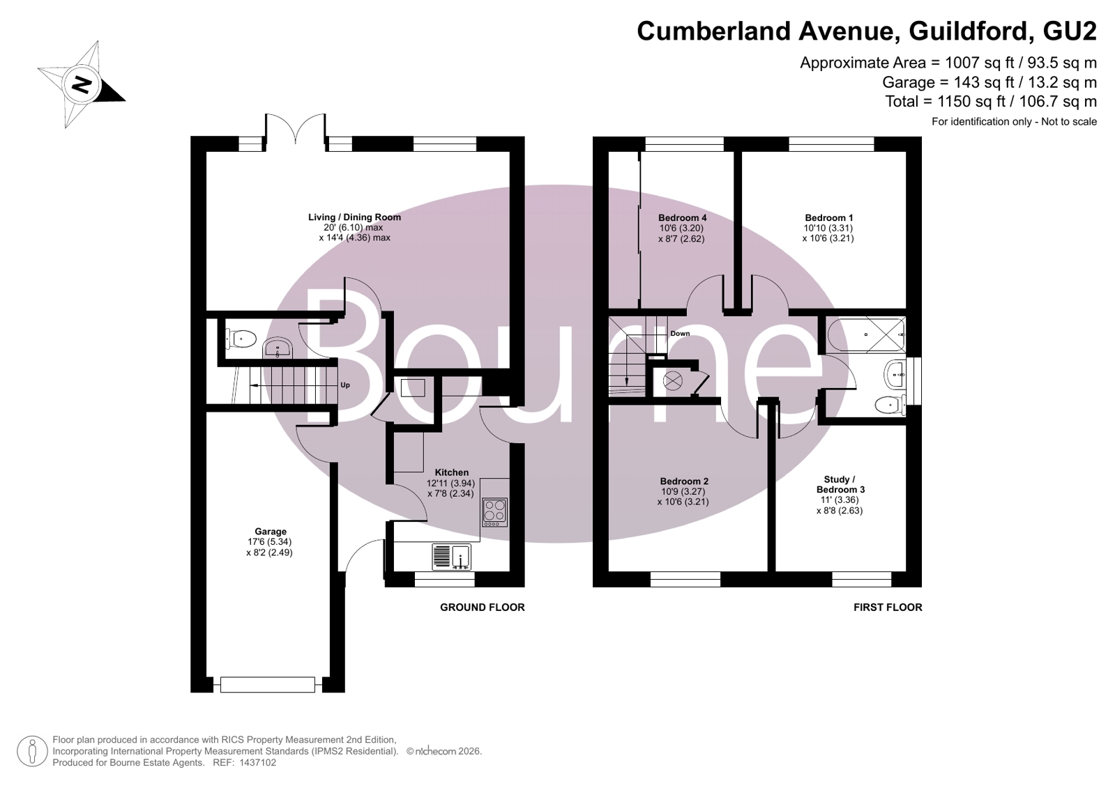 2, Cumberland Avenue, Guildford floorplan