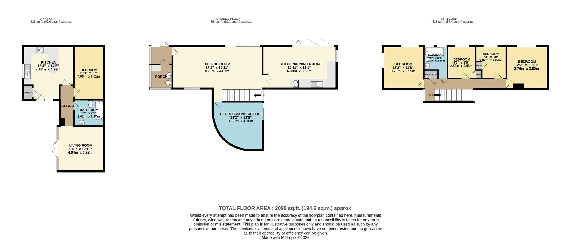 Fig Tree House, Woodland Avenue, Par floorplan