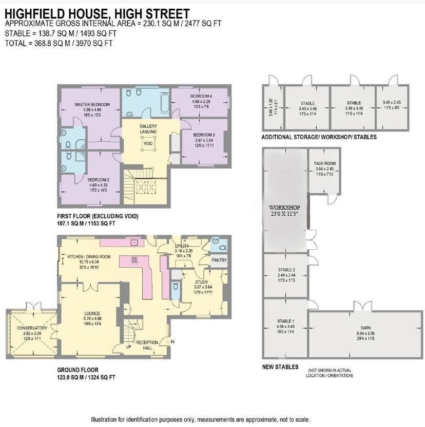 Highfield House, High Street, Dronfield floorplan