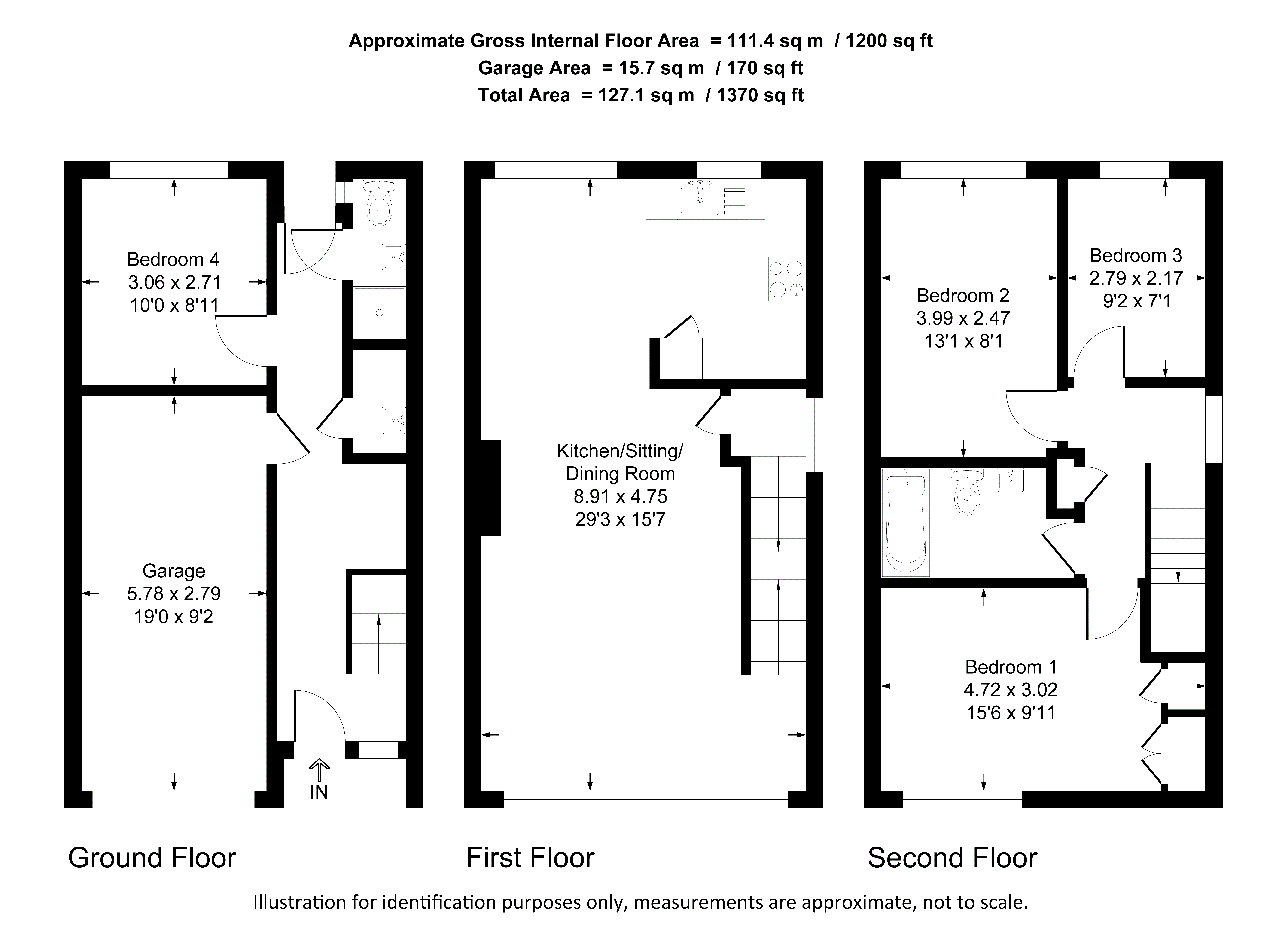 38, The Glebe, Worcester Park floorplan