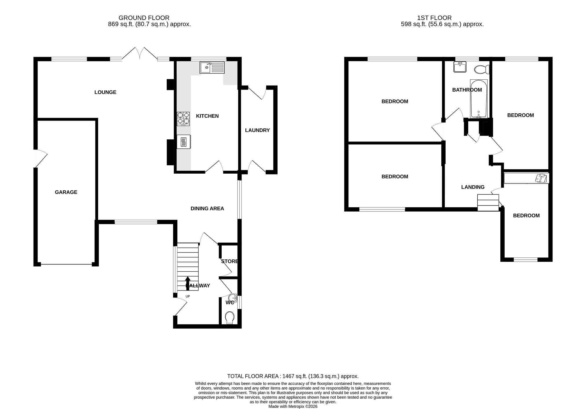 8, Iona Way, Leicester floorplan