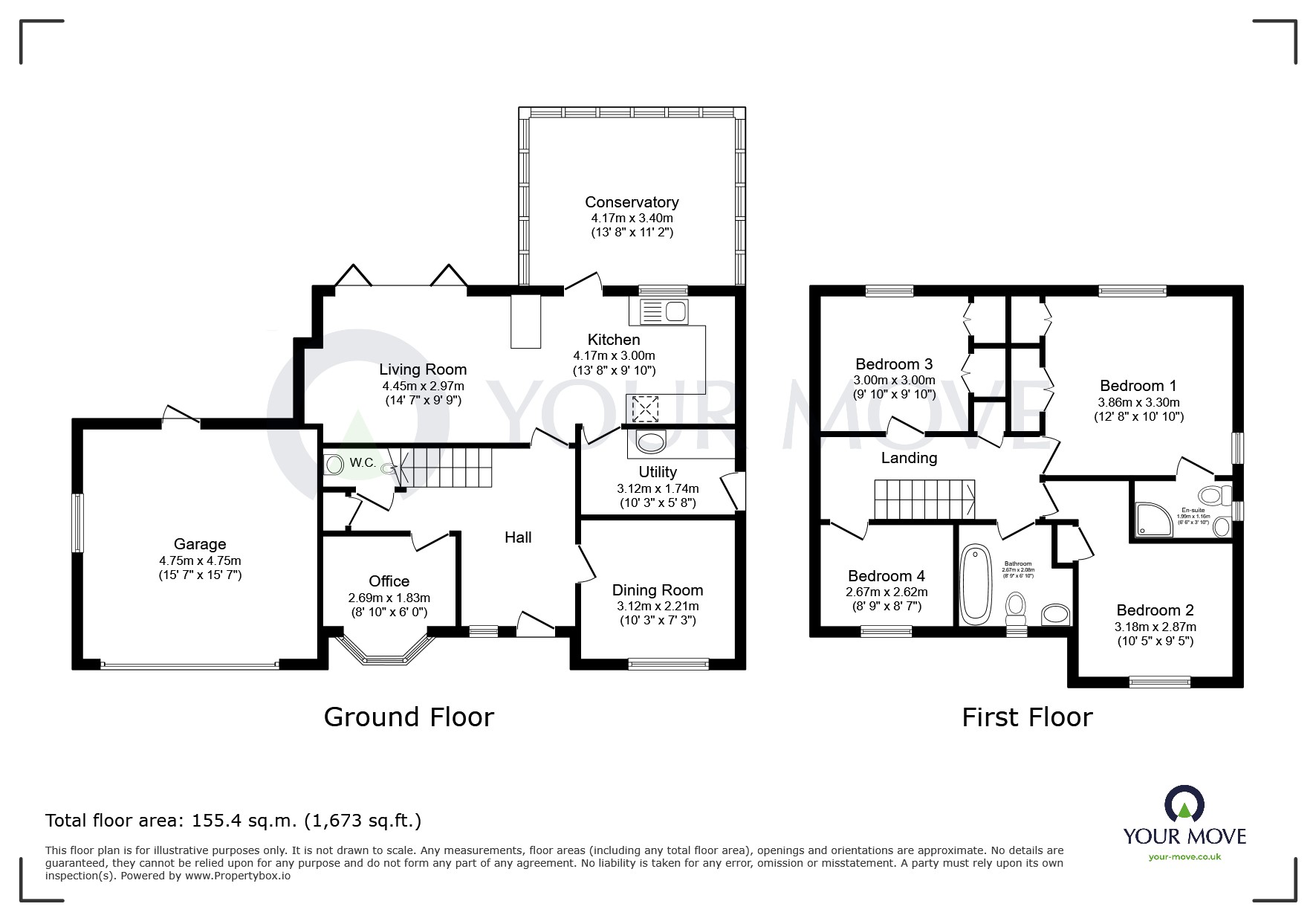 21, Quarries Way, Nottingham floorplan