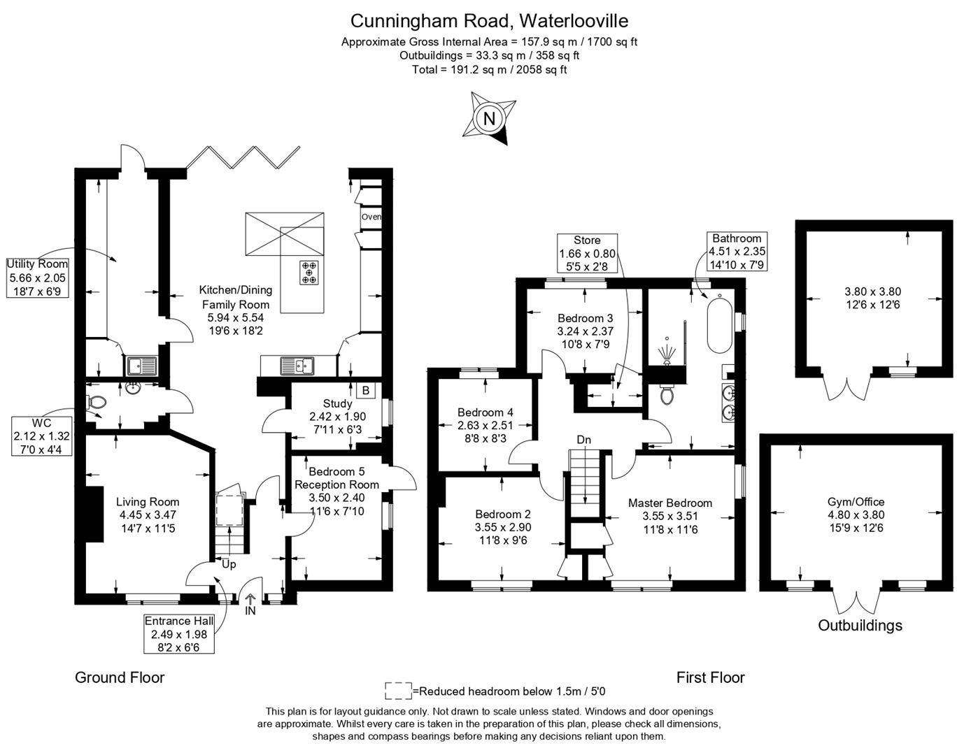 82, Cunningham Road, Waterlooville floorplan