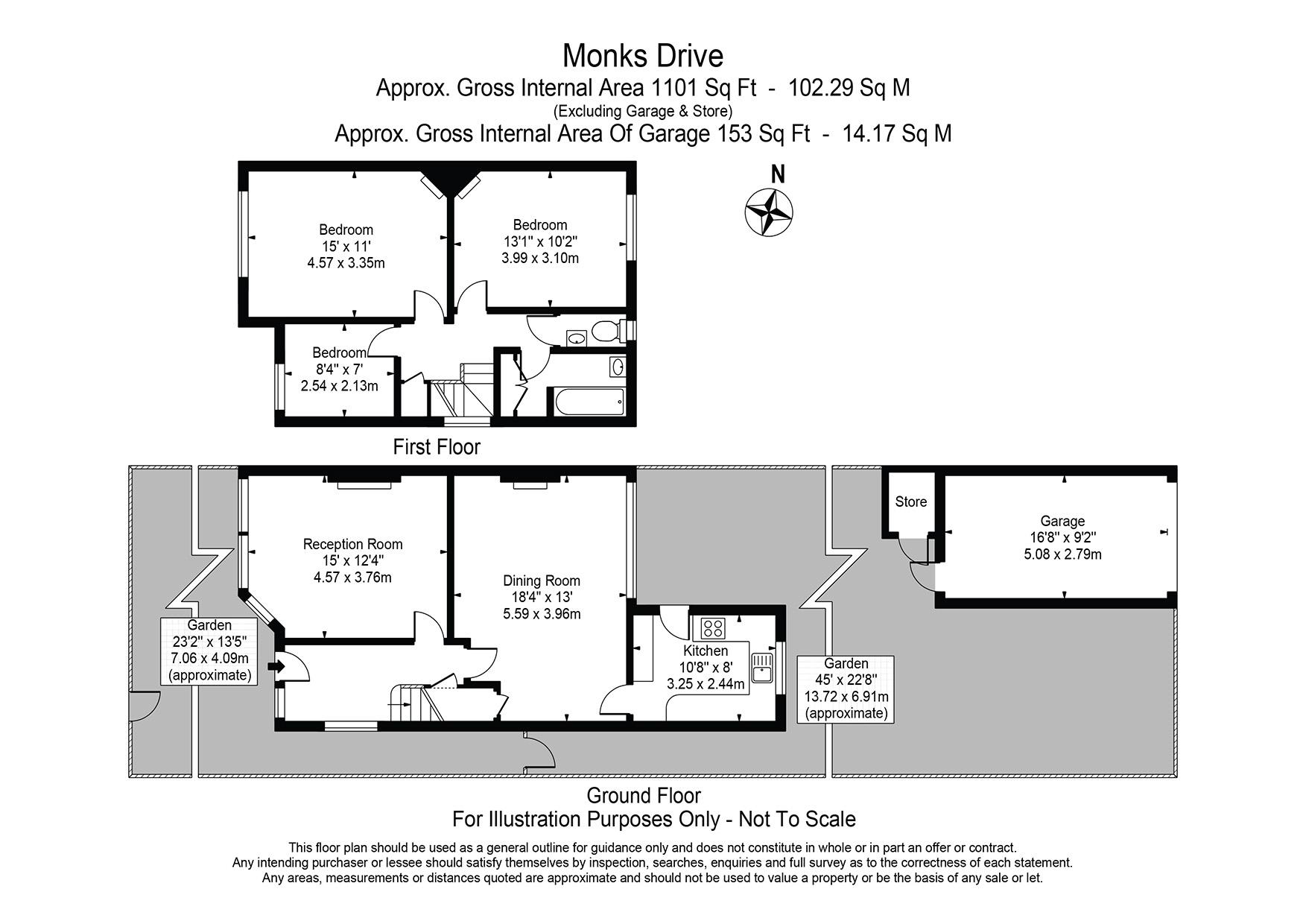 69, Monks Drive, London floorplan